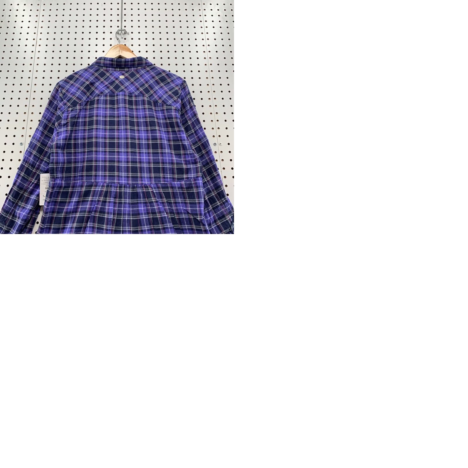 Athleta VINTAGE Athleta Button Up Shirt Womens Large Blue Purple Plaid NWT Western 22X27.5 Size L / US 10 / IT 46 - 11 Thumbnail