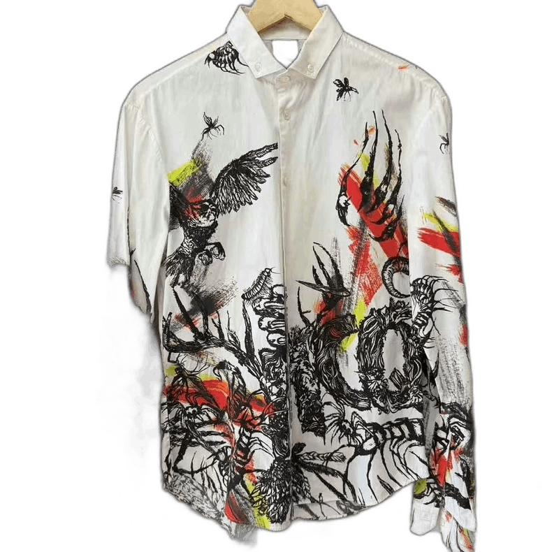 Alexander McQueen Alexander Mcqueen Printed Shirt Size 48 Size US L / EU 52-54 / 3 - 1 Thumbnail