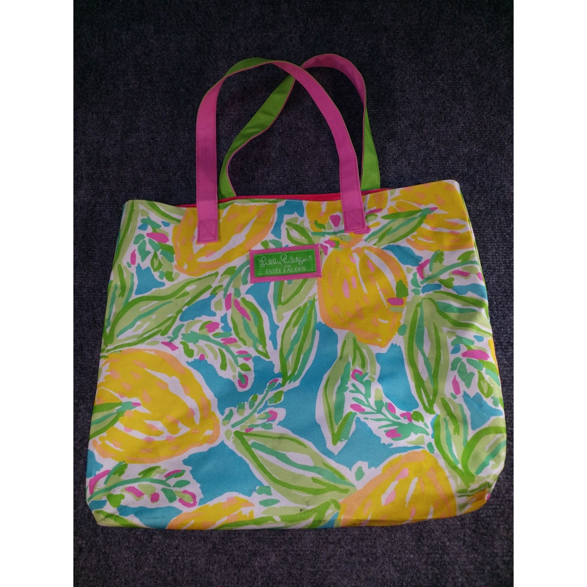 Lilly Pulitzer Lilly Pulitzer By Estee Lauder Floral Tote Bag Canvas Bag Mu Size ONE SIZE - 1 Thumbnail