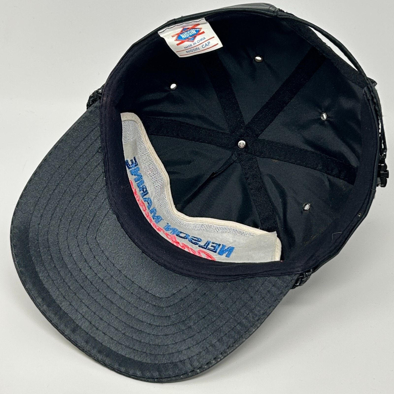 Nissan Vintage 90s Nelson Marine Performance Hat Baseball Cap Black Size ONE SIZE - 4 Thumbnail