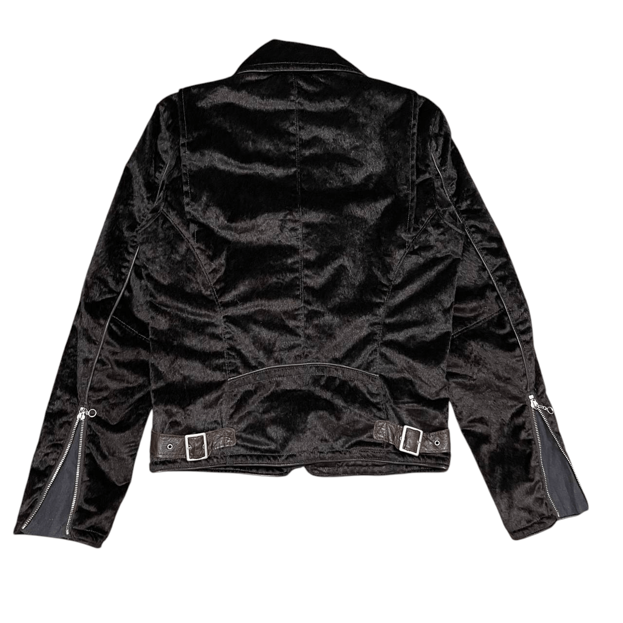 Hysteric Glamour No Concept But Good Sense Faux Fur Biker Jacket Size US M / EU 48-50 / 2 - 11 Thumbnail