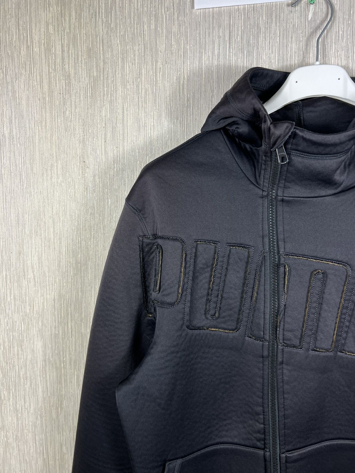 Puma Vintage Puma y2k asymmetric zip sponge hoodie ninja mask Size US XL / EU 56 / 4 - 4 Thumbnail