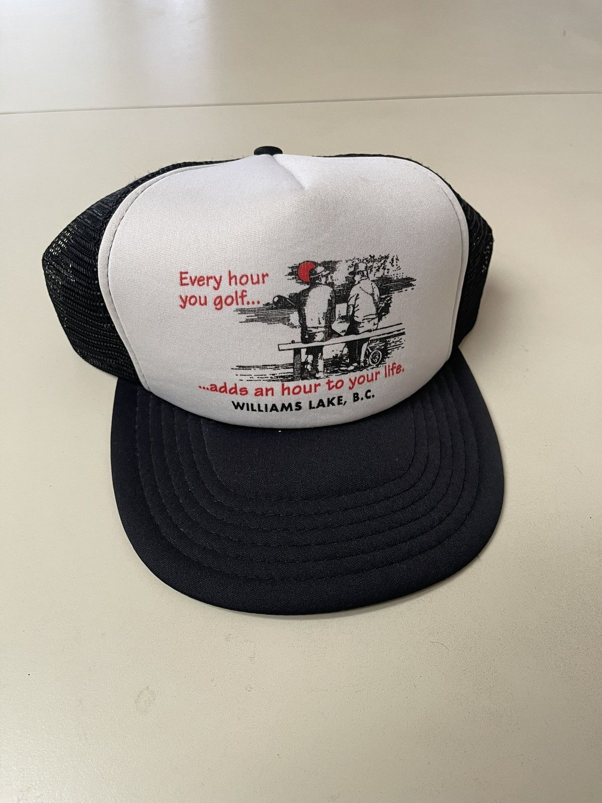 Vintage Vintage 90s Every Hour You Golf Humor Trucker Hat Size ONE SIZE - 1 Thumbnail
