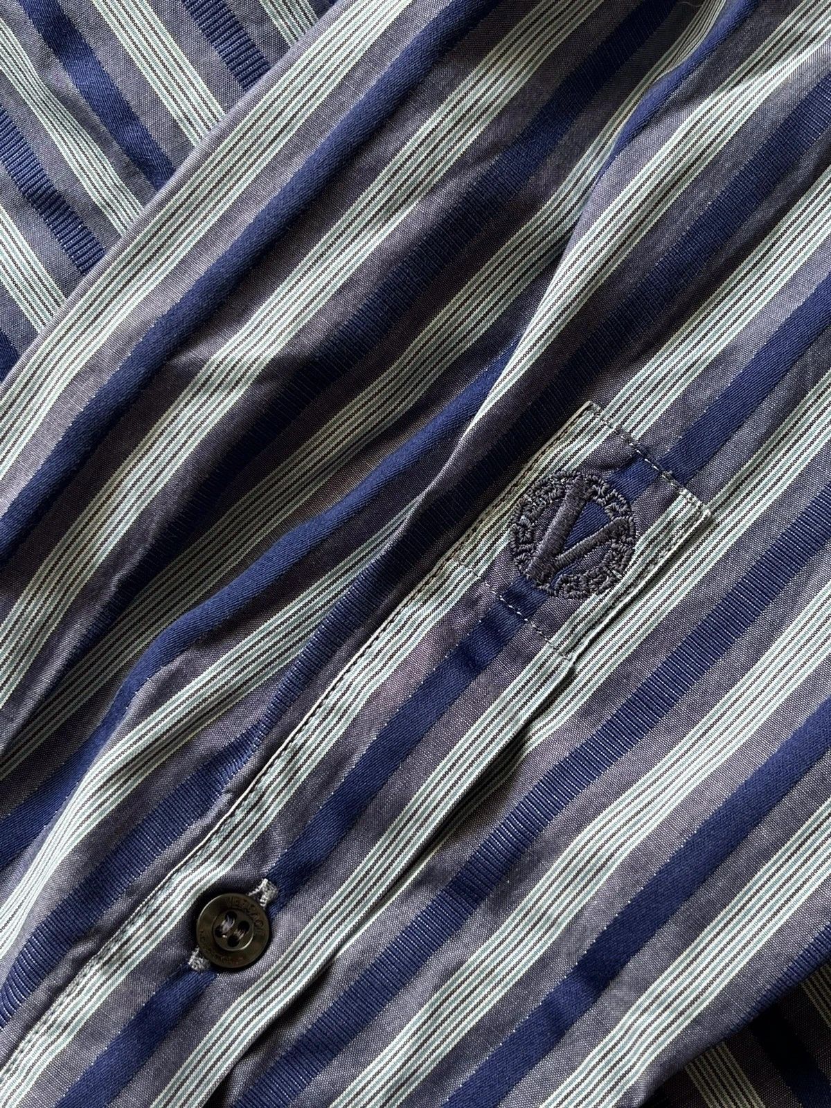 Versace Versace Collection Size 15 1/2 | 39 L Shirt Stripped 2010s Size US L / EU 52-54 / 3 - 8 Thumbnail