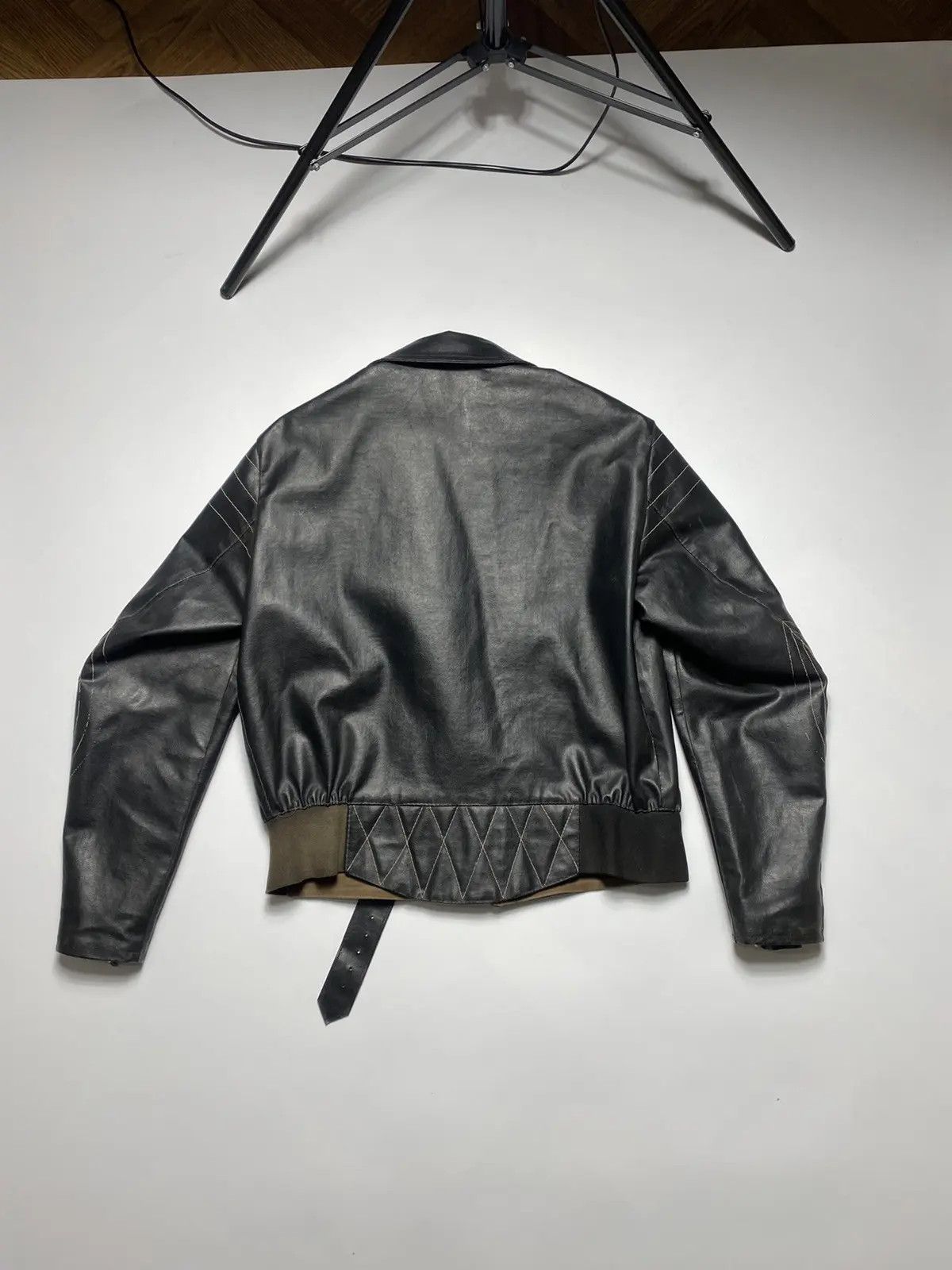 BMW Bmw leather race jacket men heavy 1980 1990 M Size US M / EU 48-50 / 2 - 3 Thumbnail