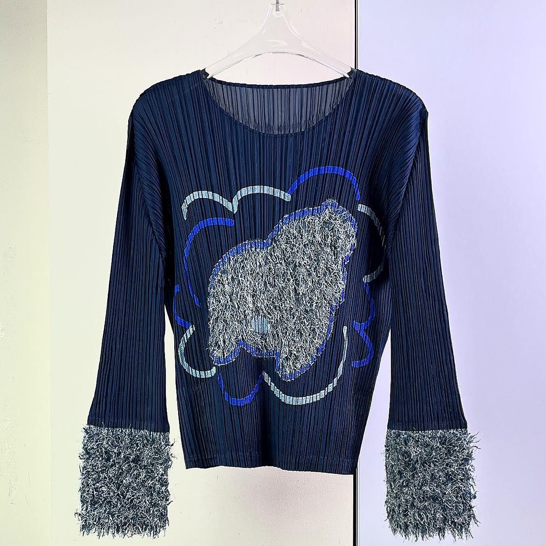 Pleats Please Issey Miyake Pleats Please Issey Miyake Fringe Cuff Pleated Top Size 3 Size M / US 6-8 / IT 42-44 - 1 Thumbnail