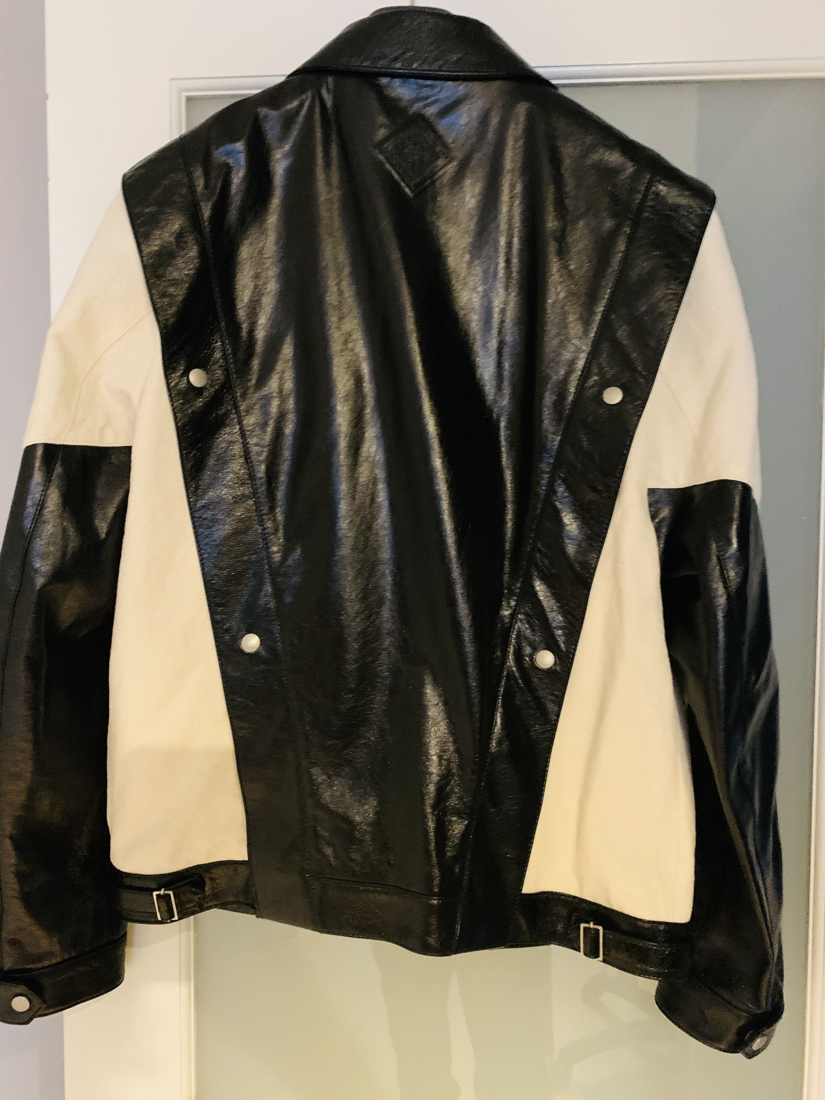 Givenchy Givenchy 2 toned leather Canvas Jacket Size US M / EU 48-50 / 2 - 6 Thumbnail