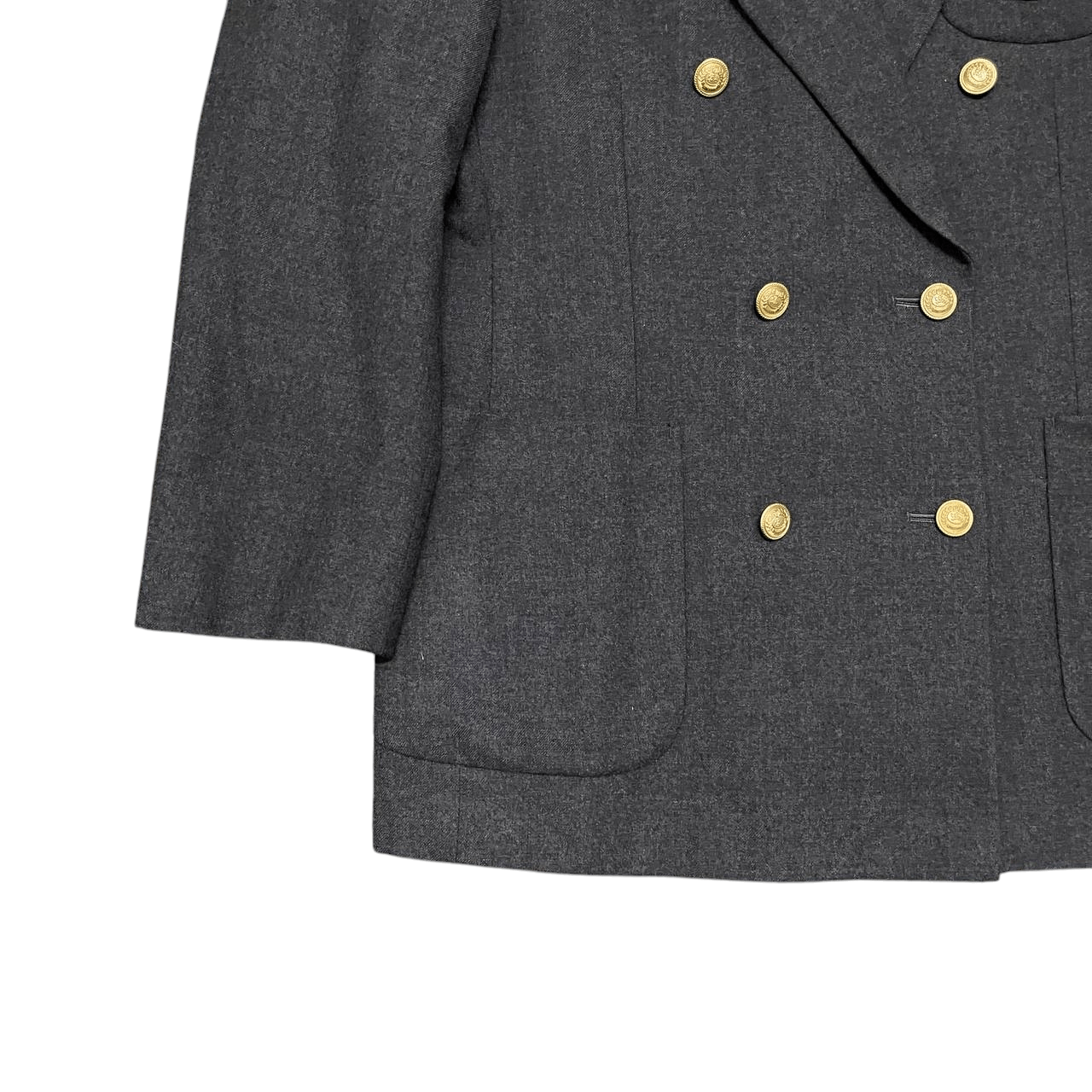 Burberry Vintage 90's Burberry Gold Button Wool Coat Blazer Size US M / EU 48-50 / 2 - 3 Thumbnail