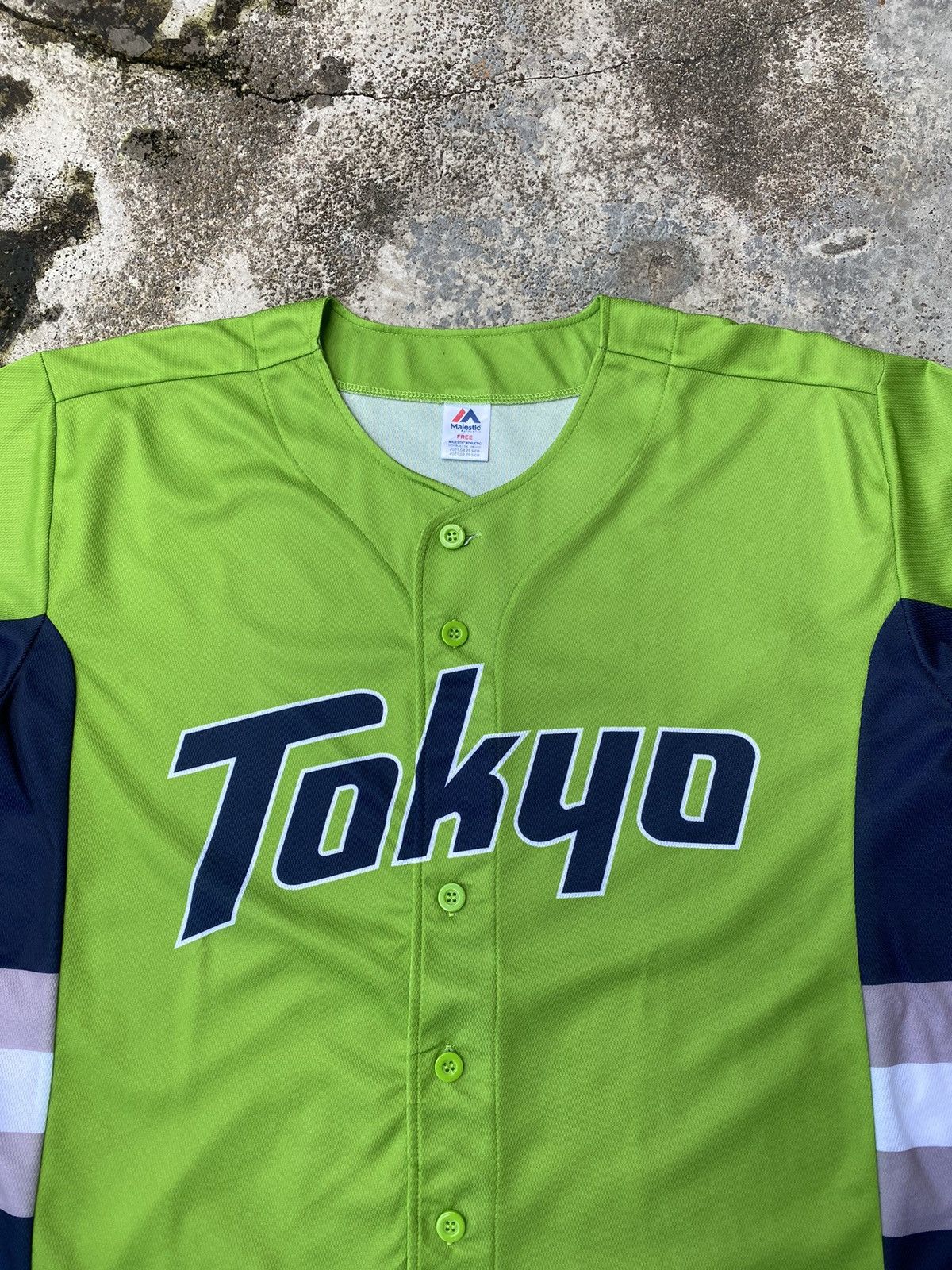 Japanese Brand × MLB Majestic Tokyo Yakult Swallows Baseball Jersey Size US XL / EU 56 / 4 - 3 Thumbnail