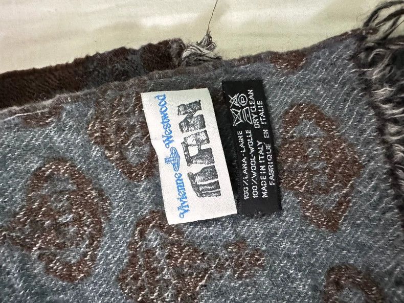 Vivienne Westwood vivienne westwood A scarf in full black and blue Size ONE SIZE - 3 Thumbnail