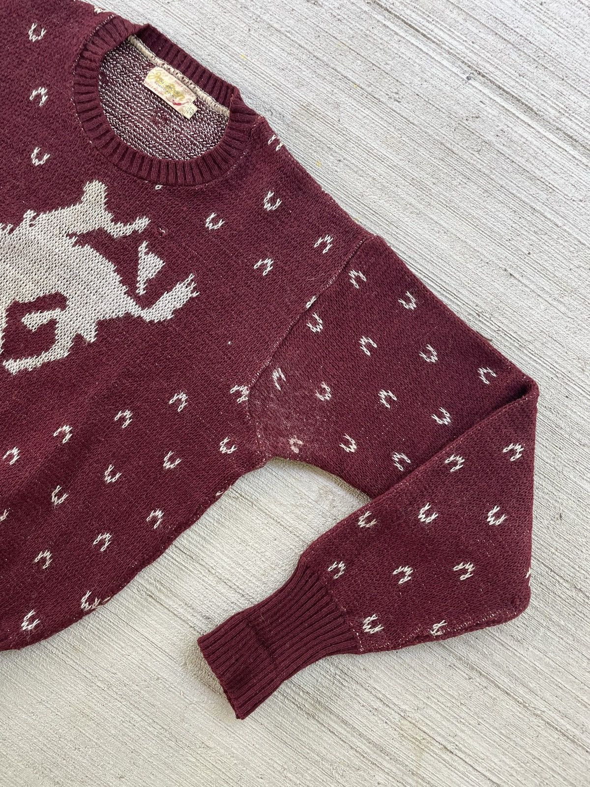 Vintage RARE Vintage 1930s Jantzen Rodeo Cowboy Sweater Size US S / EU 44-46 / 1 - 7 Thumbnail