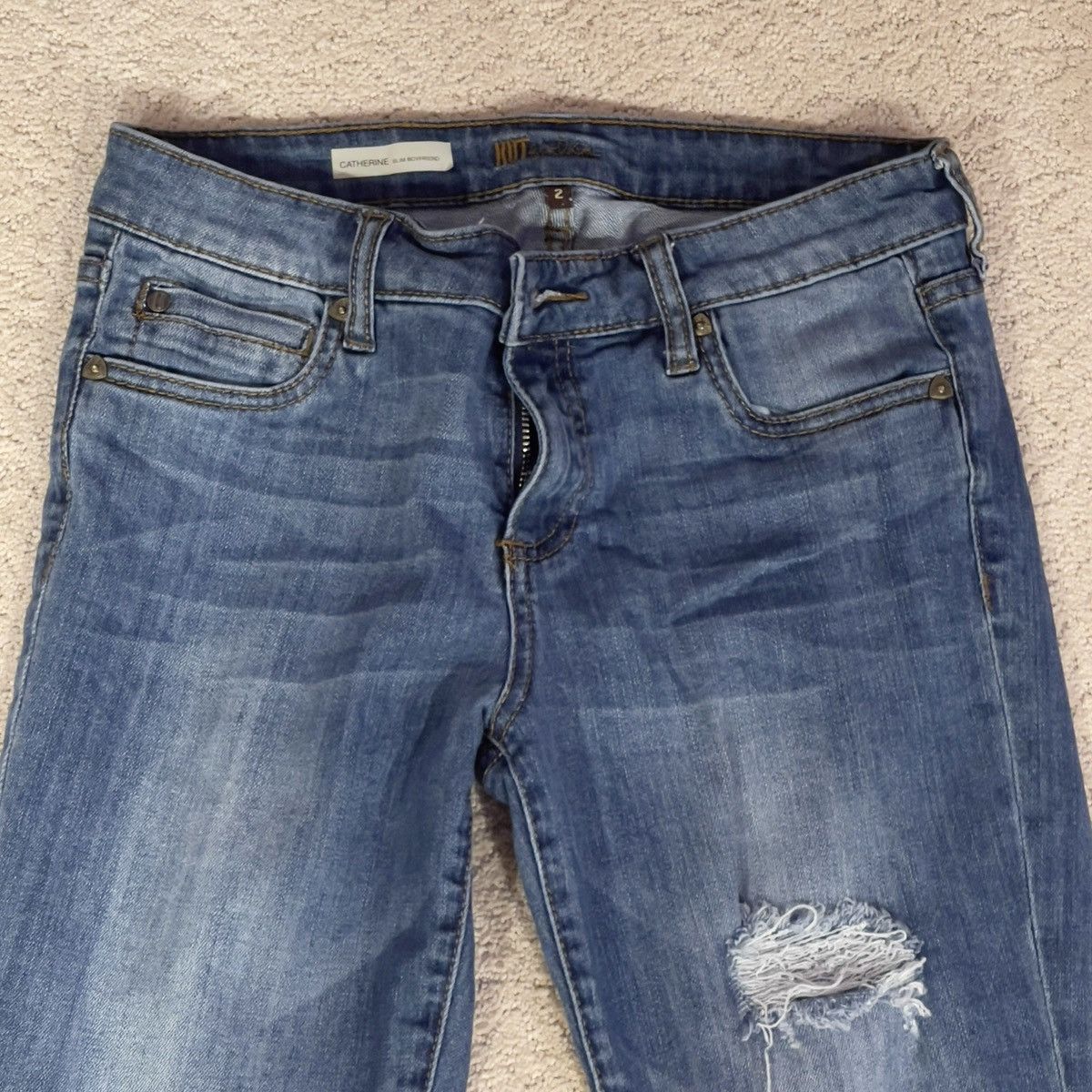 Other Kut from the Kloth Catherine Slim Boyfriend Straight Leg Size 26" / US 2 / IT 38 - 2 Thumbnail