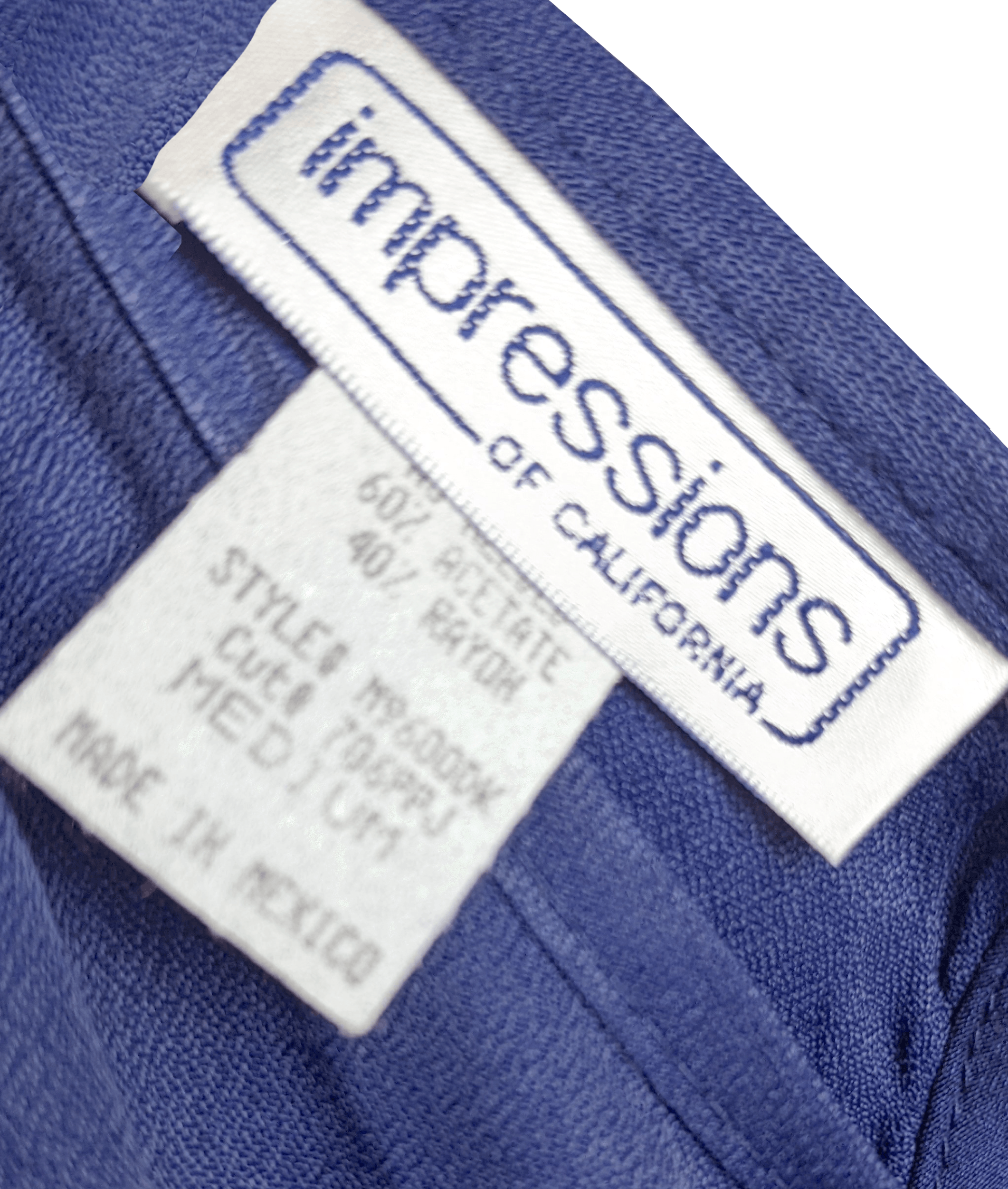 Vintage 1990’s Impressions Navy Blouse Size M / US 6-8 / IT 42-44 - 5 Thumbnail