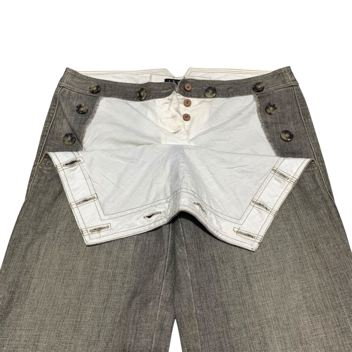 Theory Theory Mid Rise Gray Flared Grunge Preppy Ifsix Lgb Style Size US 30 / EU 46 - 10 Thumbnail