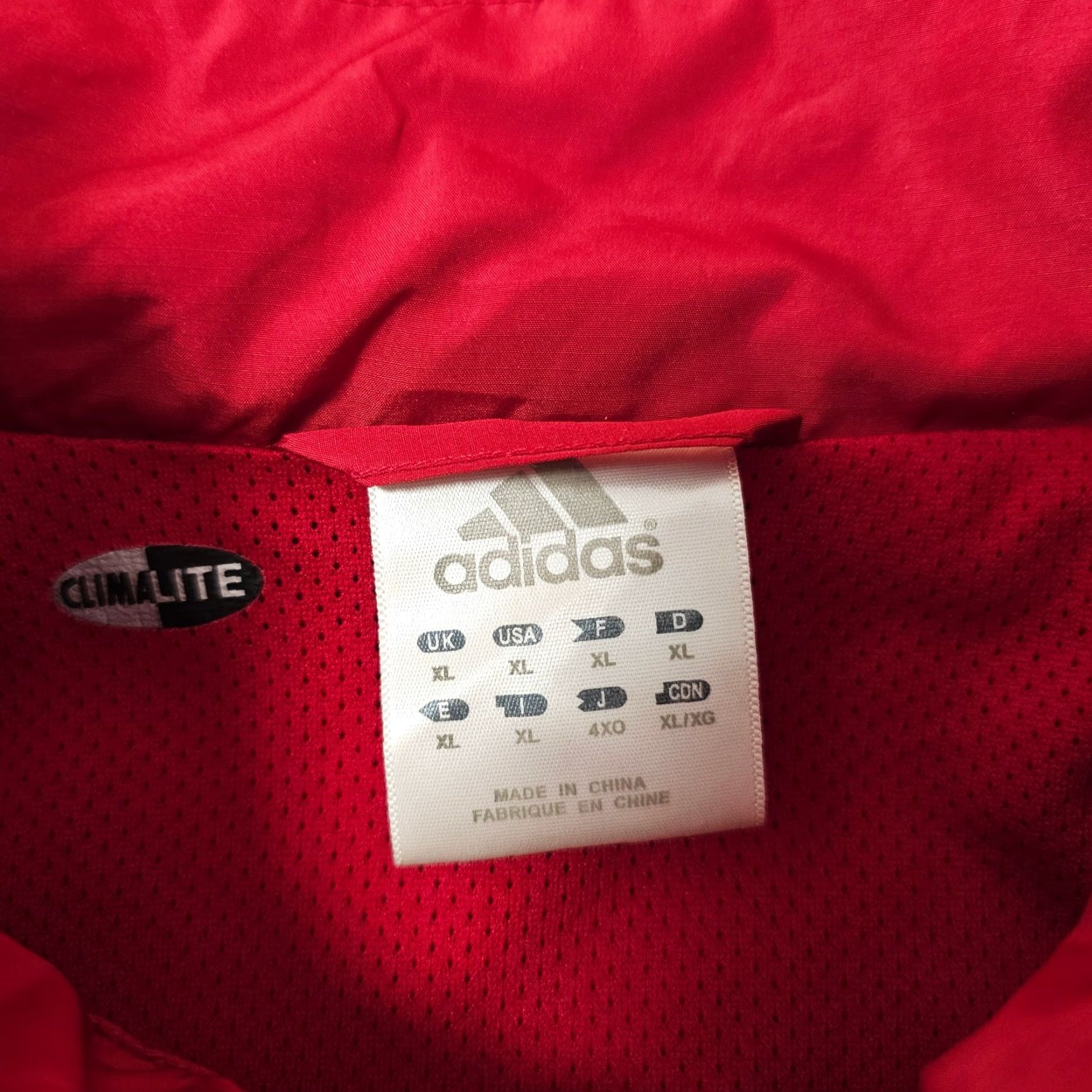 Adidas VINTAGE adidas Jacket Mens XL Windbreaker Full Zip Arkansas Razorbacks Red Size US XL / EU 56 / 4 - 3 Thumbnail