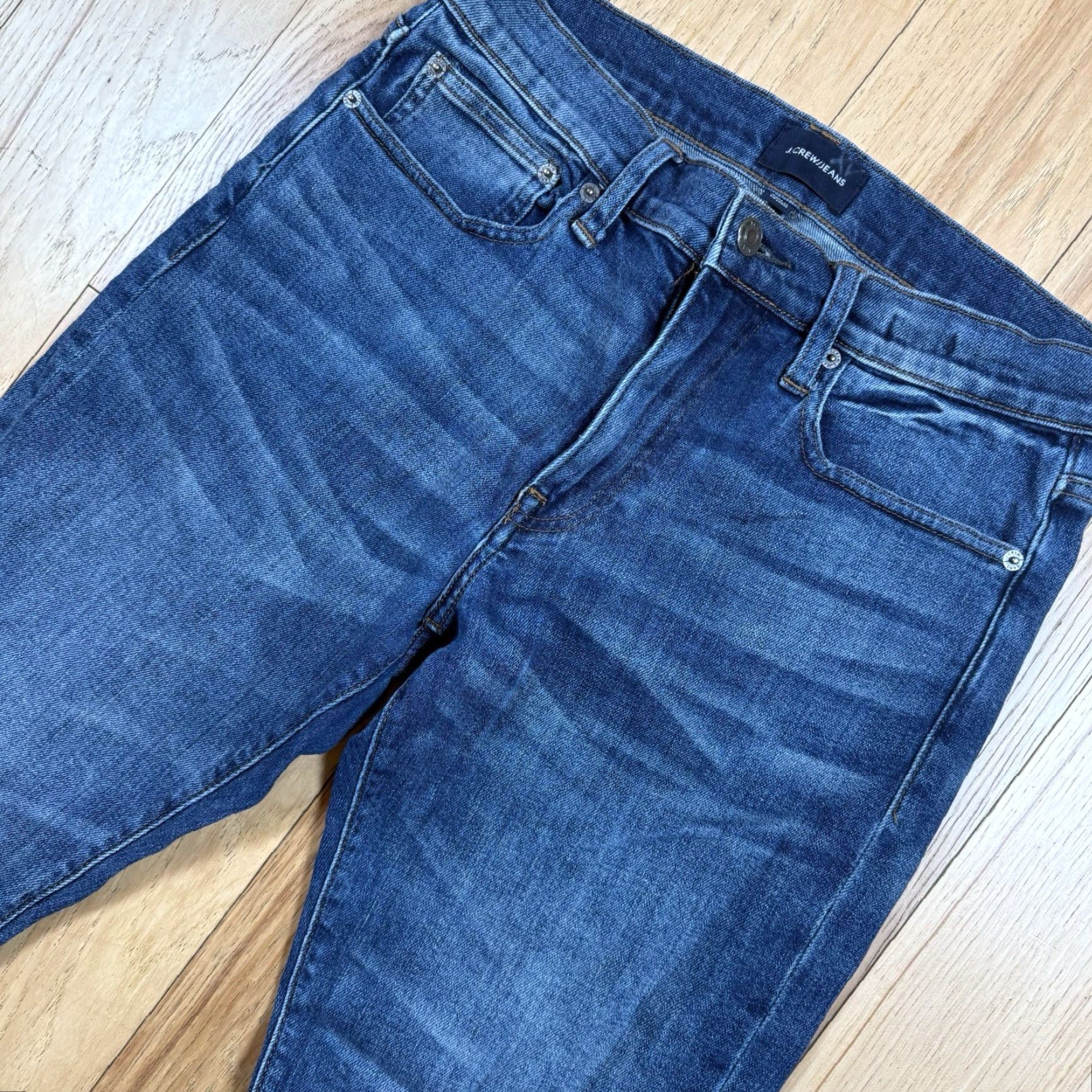 J.Crew J.CREW Jeans Japanese Denim Mens 30x32 Blue Straight Leg Kurabo Denim Straight Jeans Mens 30 Blue 32 Inseam Mens Regular Organic Kurabo Size US 30 / EU 46 - 2 Thumbnail