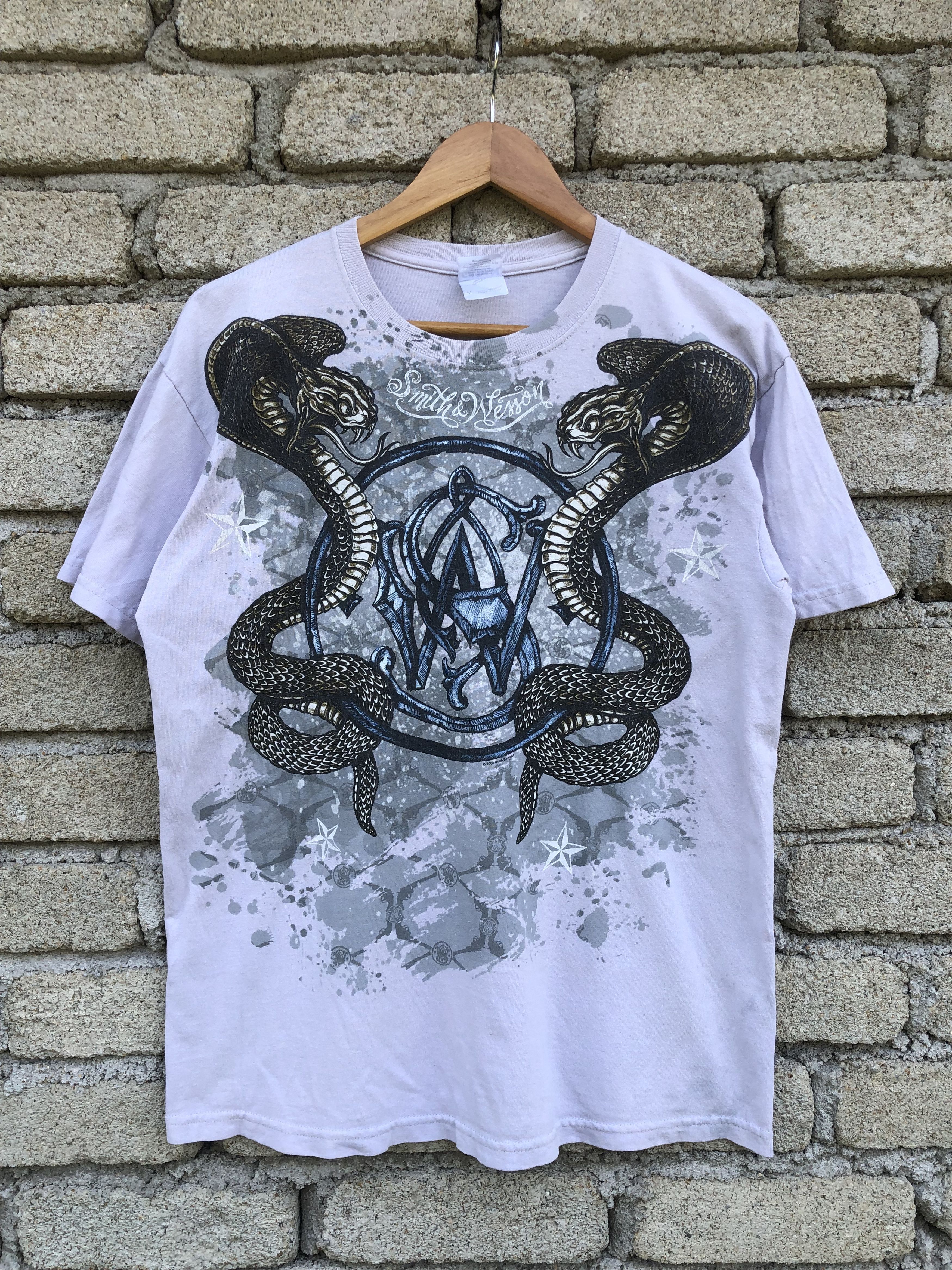 Affliction Vintage Y2K Smith & Welson Cobra Graphic Tee Size US M / EU 48-50 / 2 - 1 Thumbnail