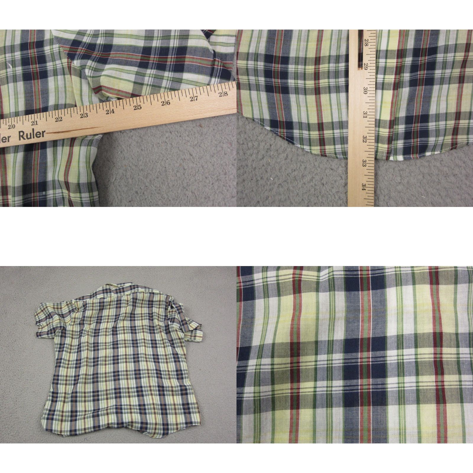 Sears Sears Shirt XL Mens Blue Plaid Vintage Button-Up 60s 70s Classic Casual Short Sleeve Vintage Sears Shirt XL Mens Blue Plaid 60s 70s Size US XL / EU 56 / 4 - 8 Thumbnail