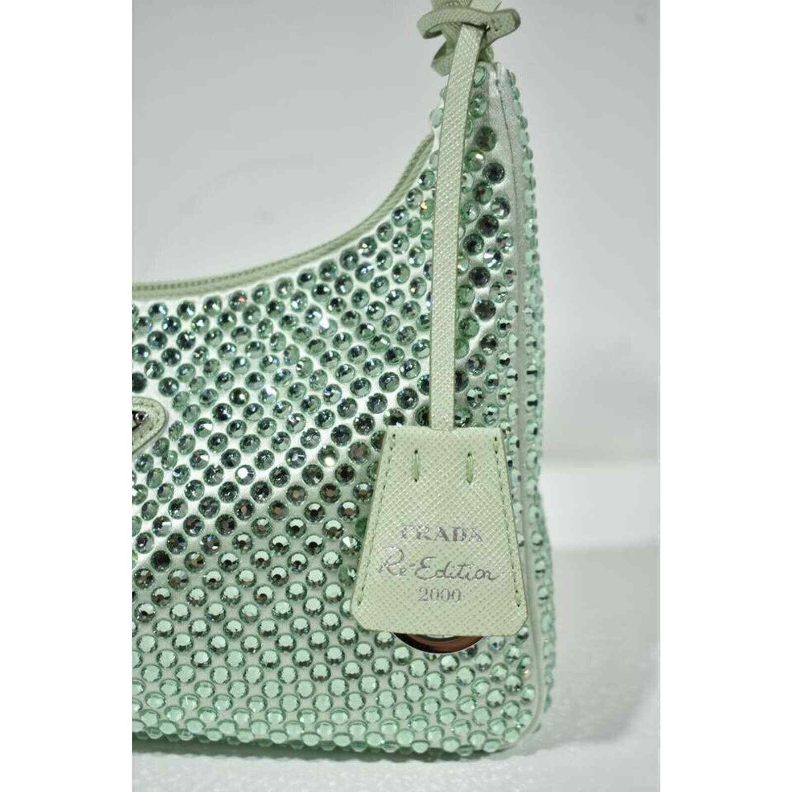 Prada Prada Re-Edition 2000 Crystal Shoulder Top Handle Hobo Bag Size ONE SIZE - 3 Thumbnail
