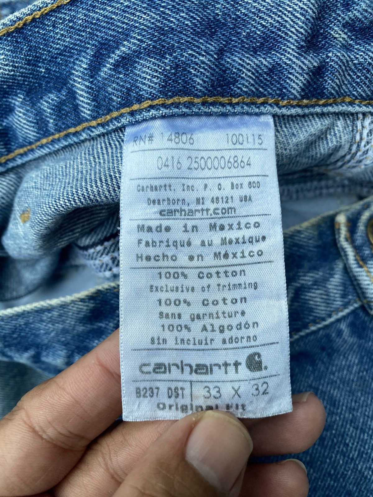 Carhartt Vintage carhartt carpenter jeans Size US 34 / EU 50 - 10 Thumbnail