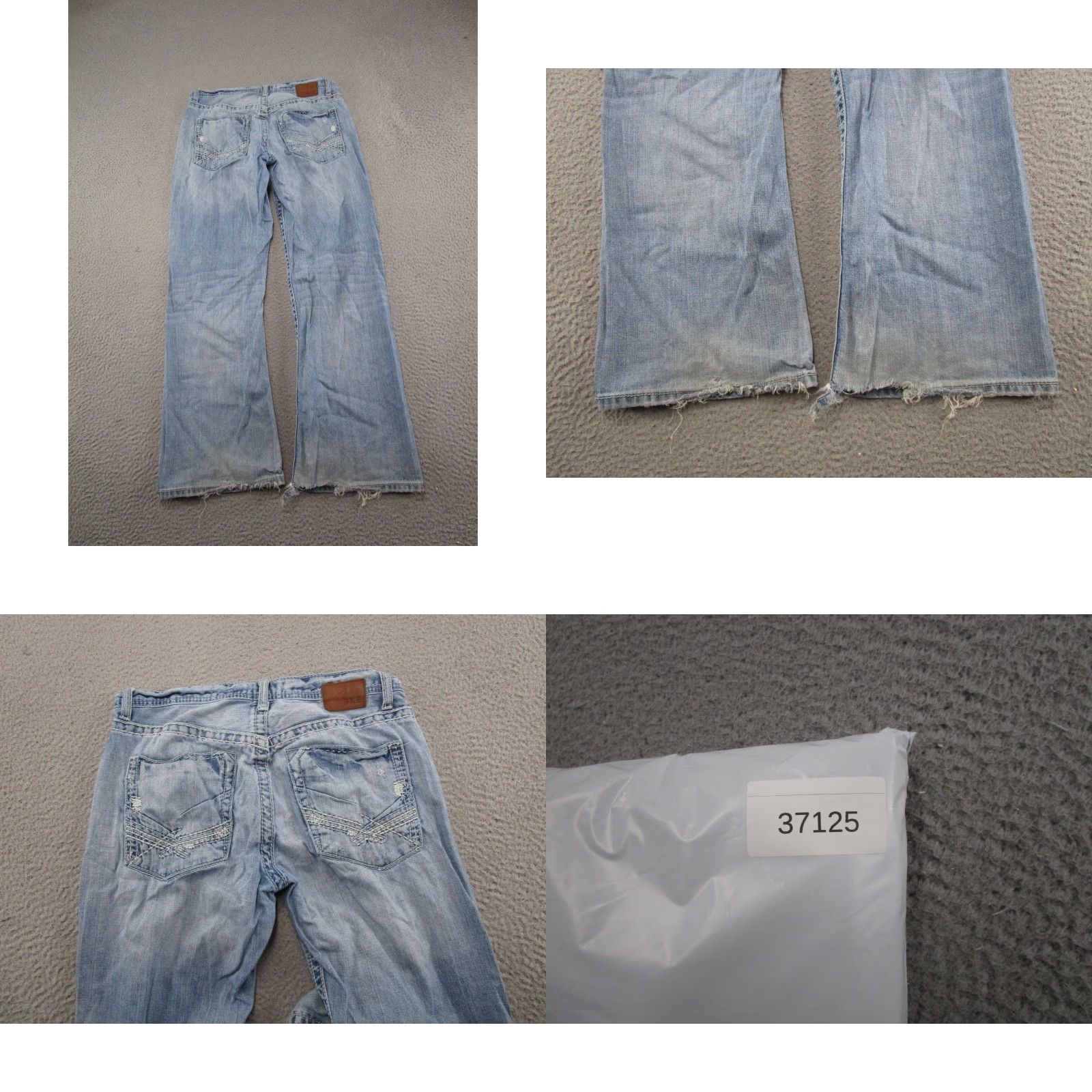 Vintage BKE Buckle Tyler Bootcut Blue Distressed Denim Jeans Mens Size 32S Size US 32 / EU 48 - 9 Thumbnail