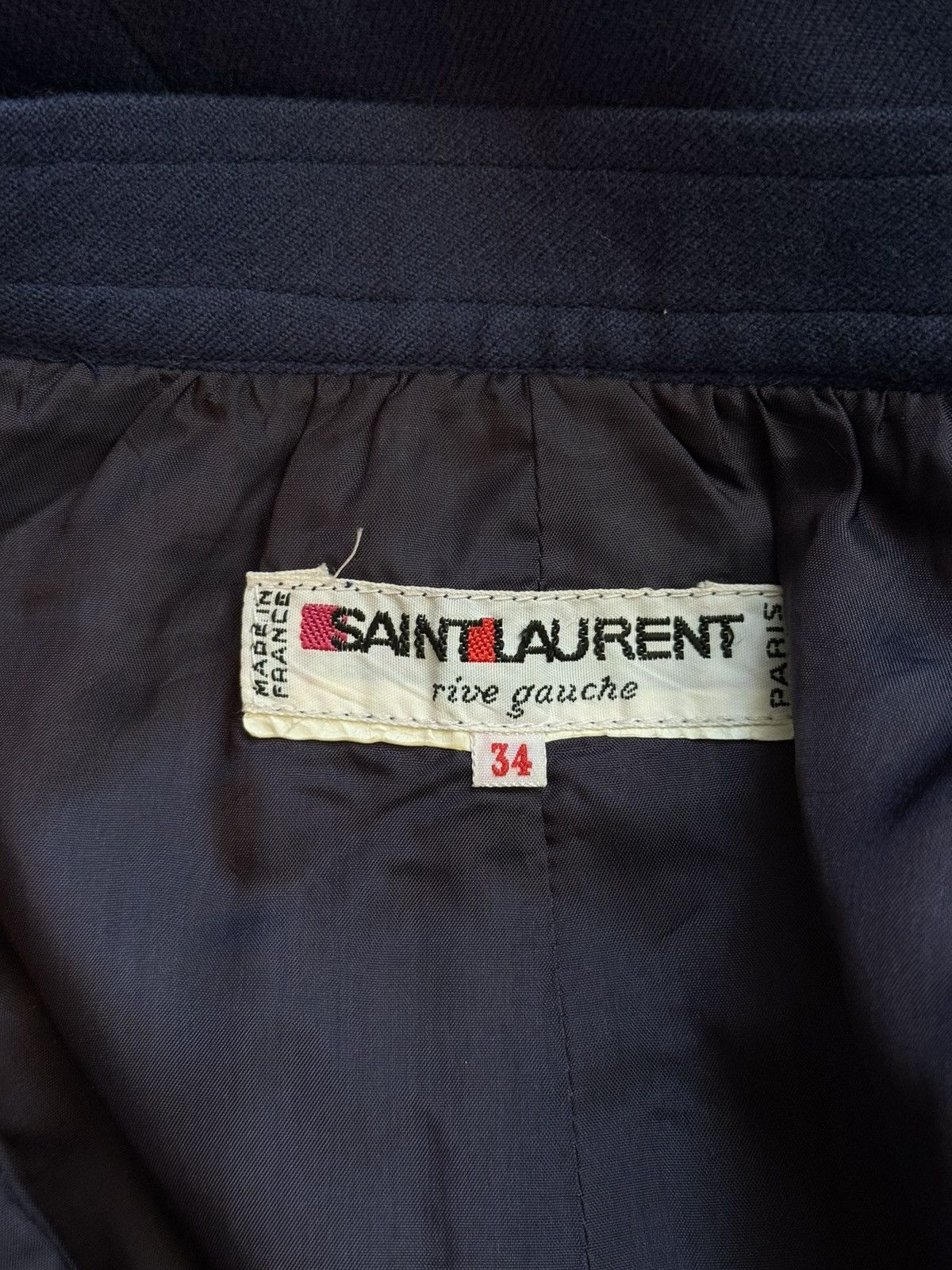 Vintage × Yves Saint Laurent Yves Saint Laurent YSL 1990s archive vintage wool midi skirt Size 25" / US 0 / IT 36 - 4 Thumbnail