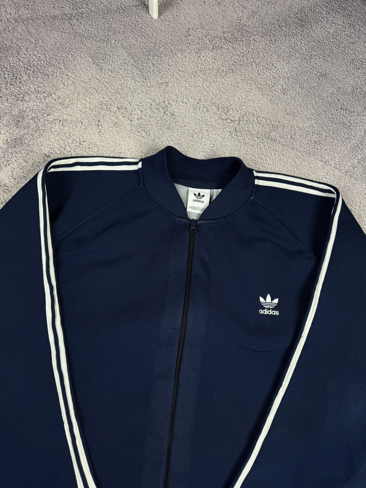 Adidas ADIDAS Originaals Trefoil BF Knit Track Jacket Bomber Size US XXL / EU 58 / 5 - 7 Thumbnail