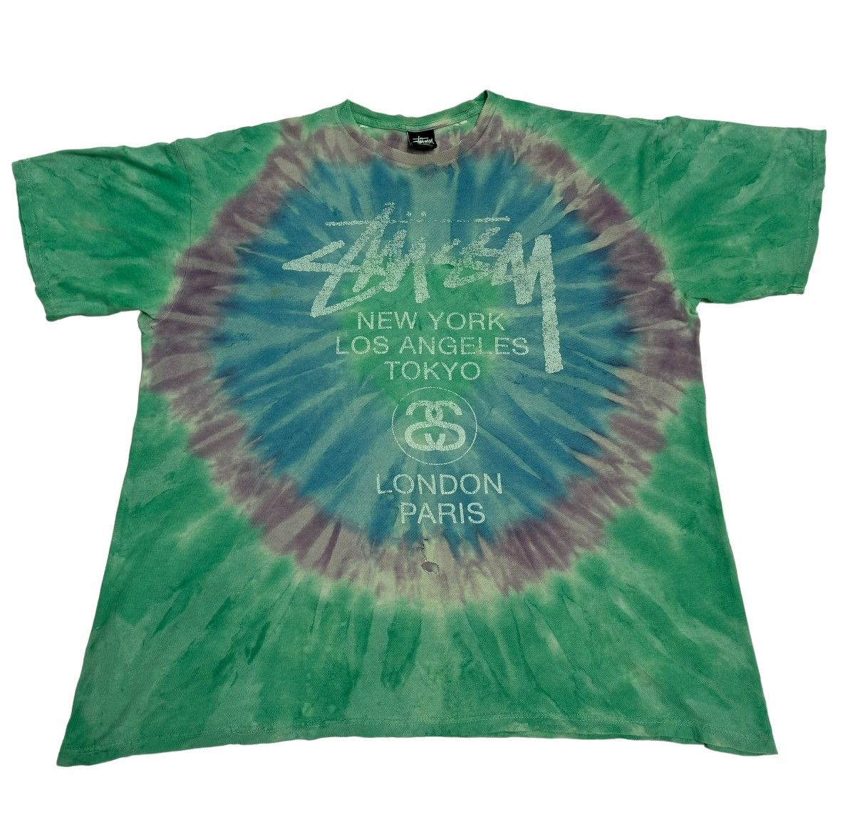Stussy Vintage Trashed Stussy Tye Dye Size US XL / EU 56 / 4 - 11 Thumbnail