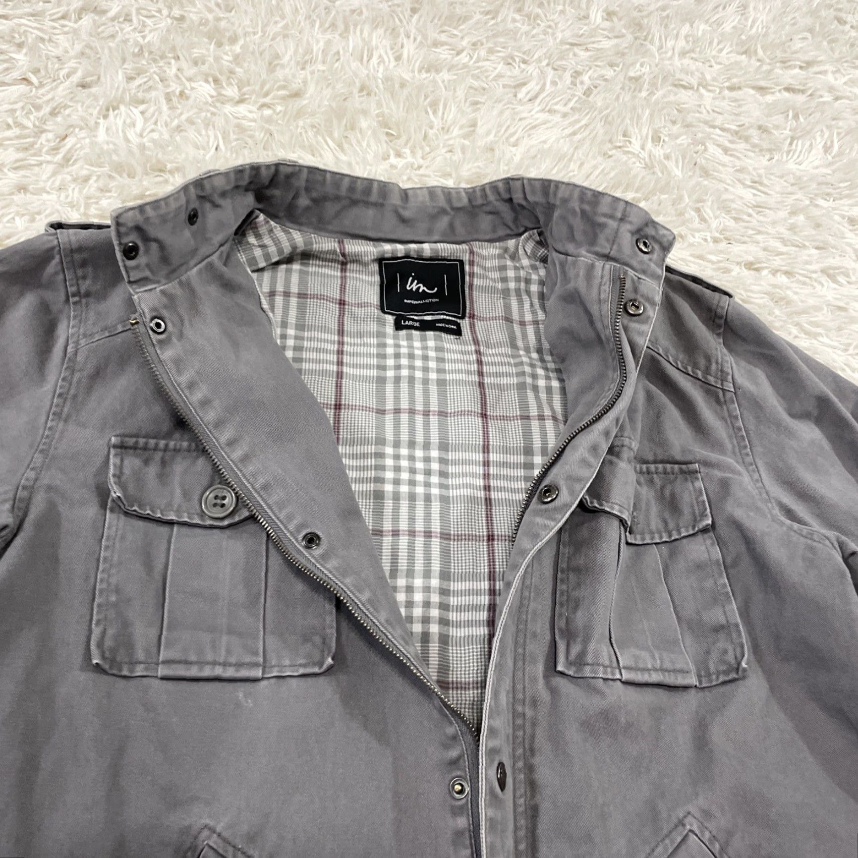 Imperial Imperial Motion Utility Jacket Mens L Twill Gray Grandpa Herrington WorkWear L Size US L / EU 52-54 / 3 - 5 Thumbnail