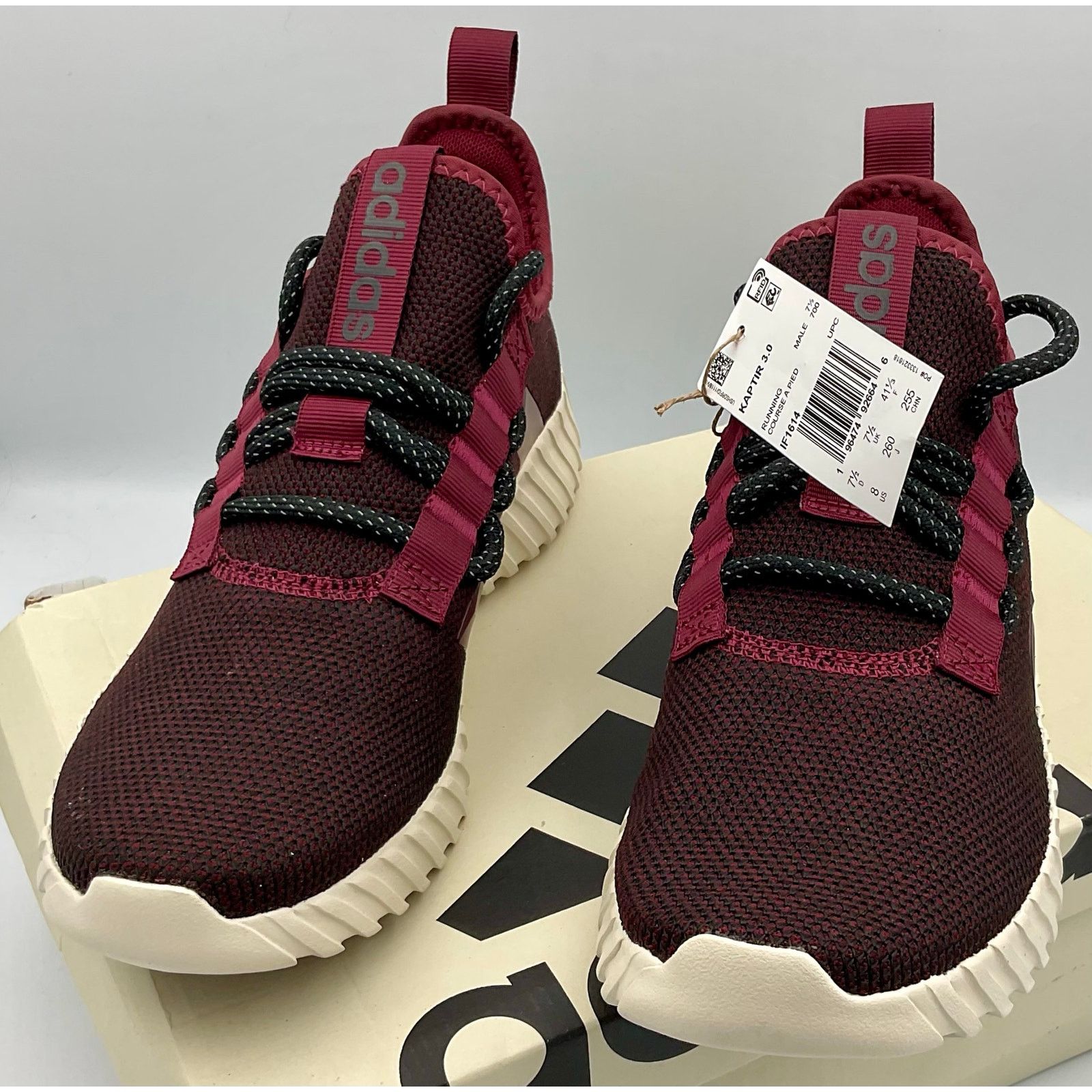 Adidas Adidas Kaptir 3.0 Mens IF1614 Running Shoes Burgundy Sz 8 Size US 9.5 / EU 42-43 - 2 Thumbnail
