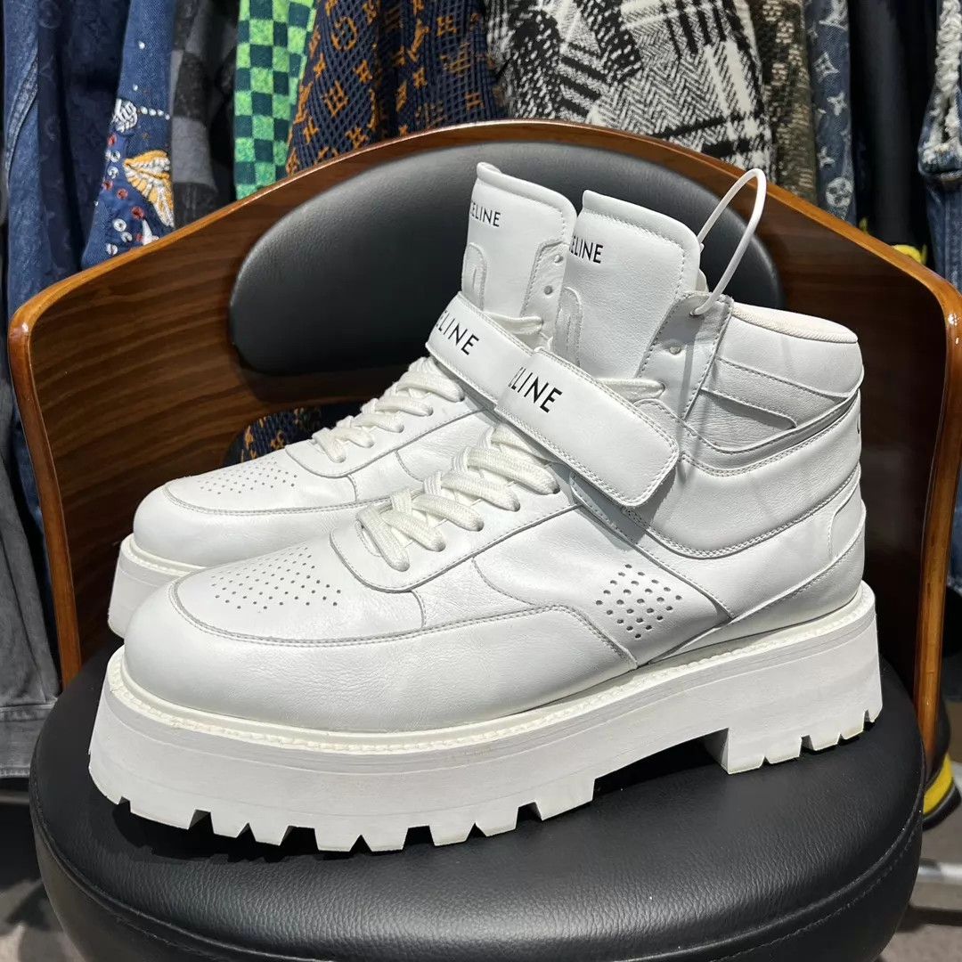 Celine CELINE SS Calfskin Sneaker 45 - Thick Sole Scratched (Worn 1x) Size US 12 / EU 45 - 1 Thumbnail