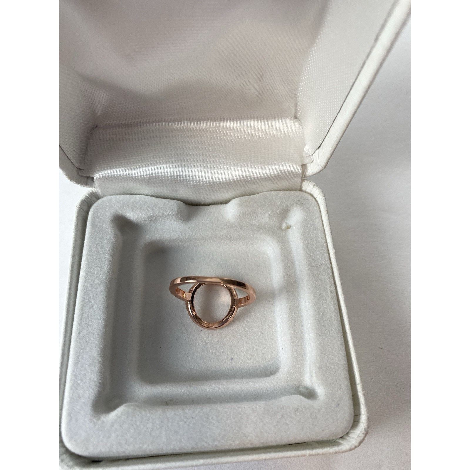 Other Rose Gold Open Circle Karma Ring Stacking Dainty Sz 8 Size ONE SIZE - 5 Thumbnail