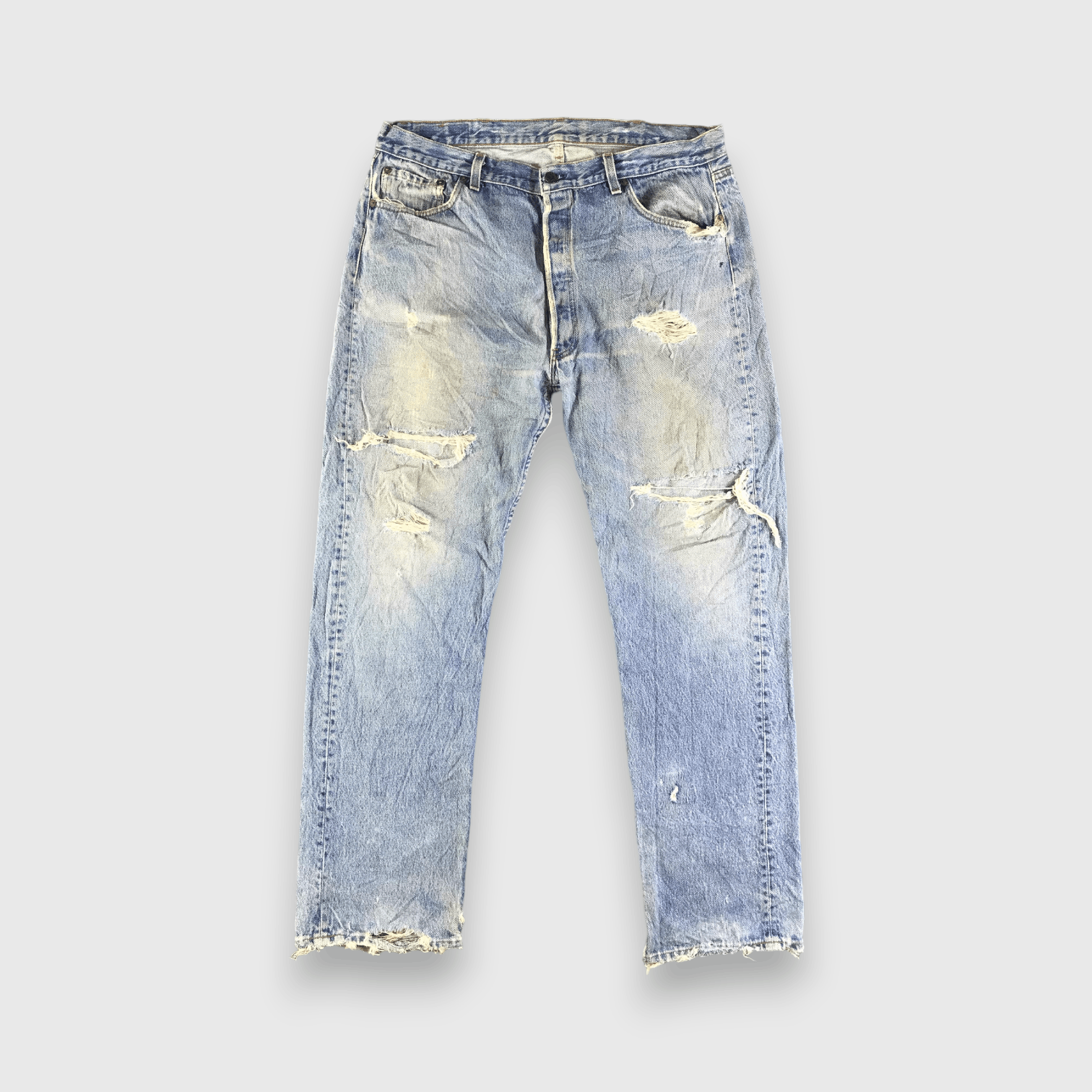 Levi's Vintage Blue Wash Levis 501 Jeans-J3566 Size US 37 - 1 Thumbnail