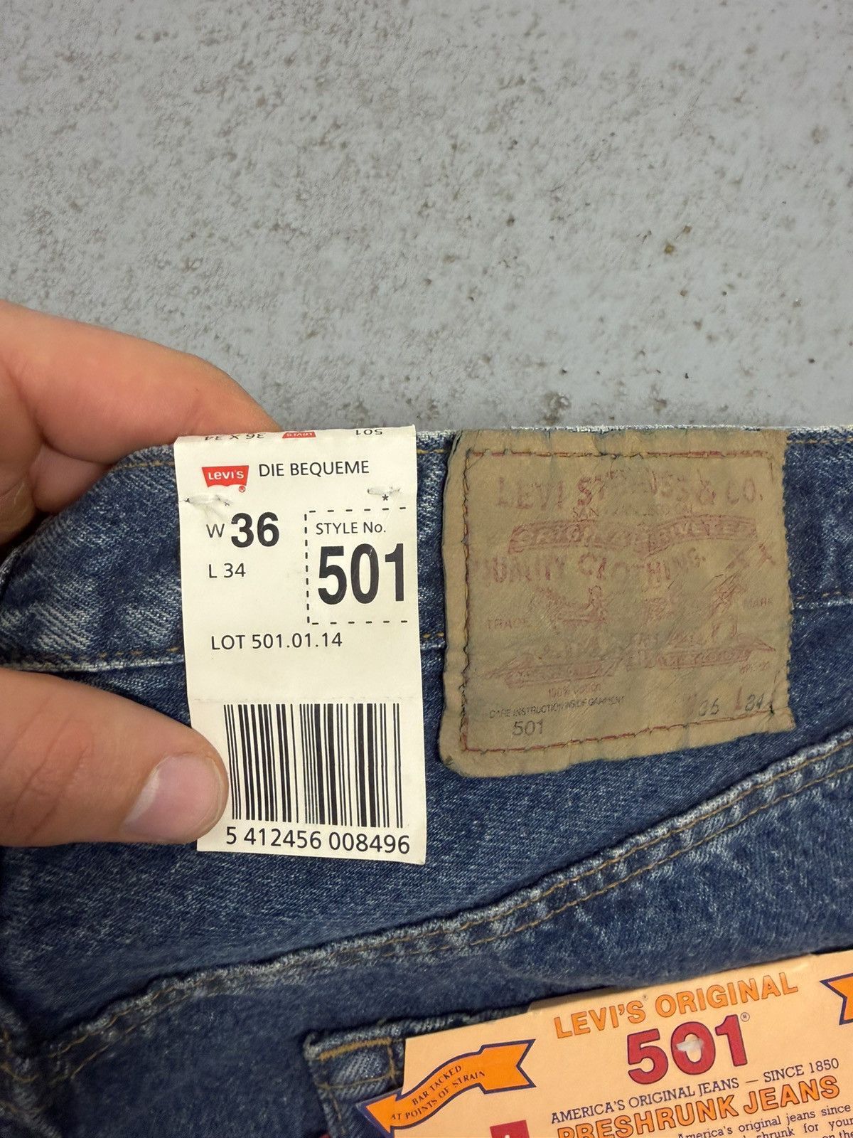 Levi's Vintage Clothing Vintage Levi’s Dead Stock 501 Jeans Size US 36 / EU 52 - 7 Thumbnail