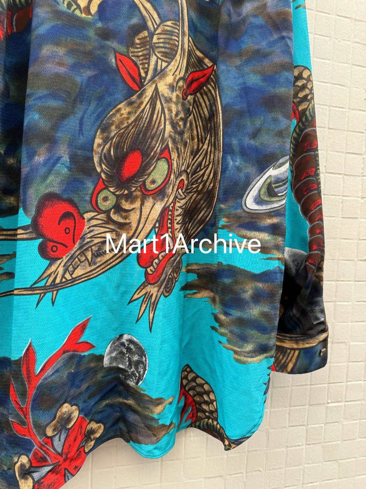Kansai Yamamoto Kansai Yamamoto blue dragon shirt Size US M / EU 48-50 / 2 - 4 Thumbnail