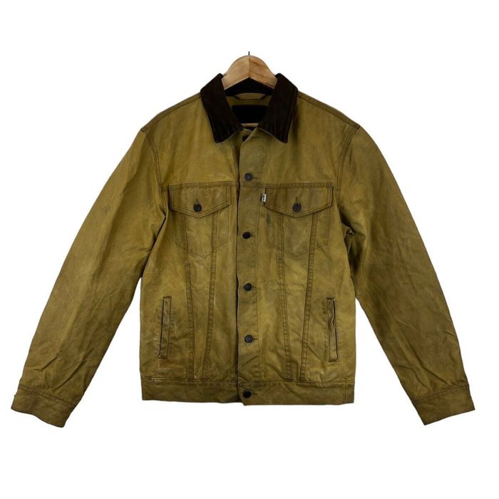 Filson FilsonxLevis Tin Cloth Trucker Jacket XL Tan Made n USA Rare ...