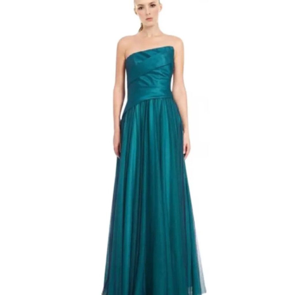 Monique Lhuillier Strapless Tulle Gown - Monique Lhuiller size US 6 Size M / US 6-8 / IT 42-44 - 4 Thumbnail