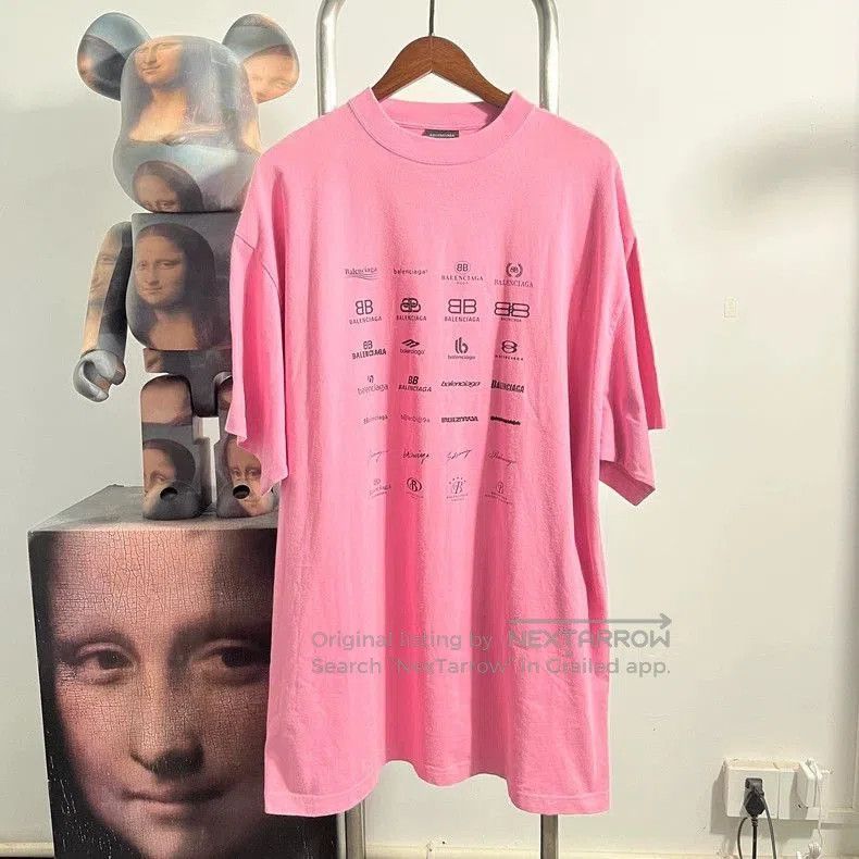 Balenciaga Balenciaga Multi Logo Short Sleeve Tee. Size US XS / EU 42 / 0 - 1 Thumbnail