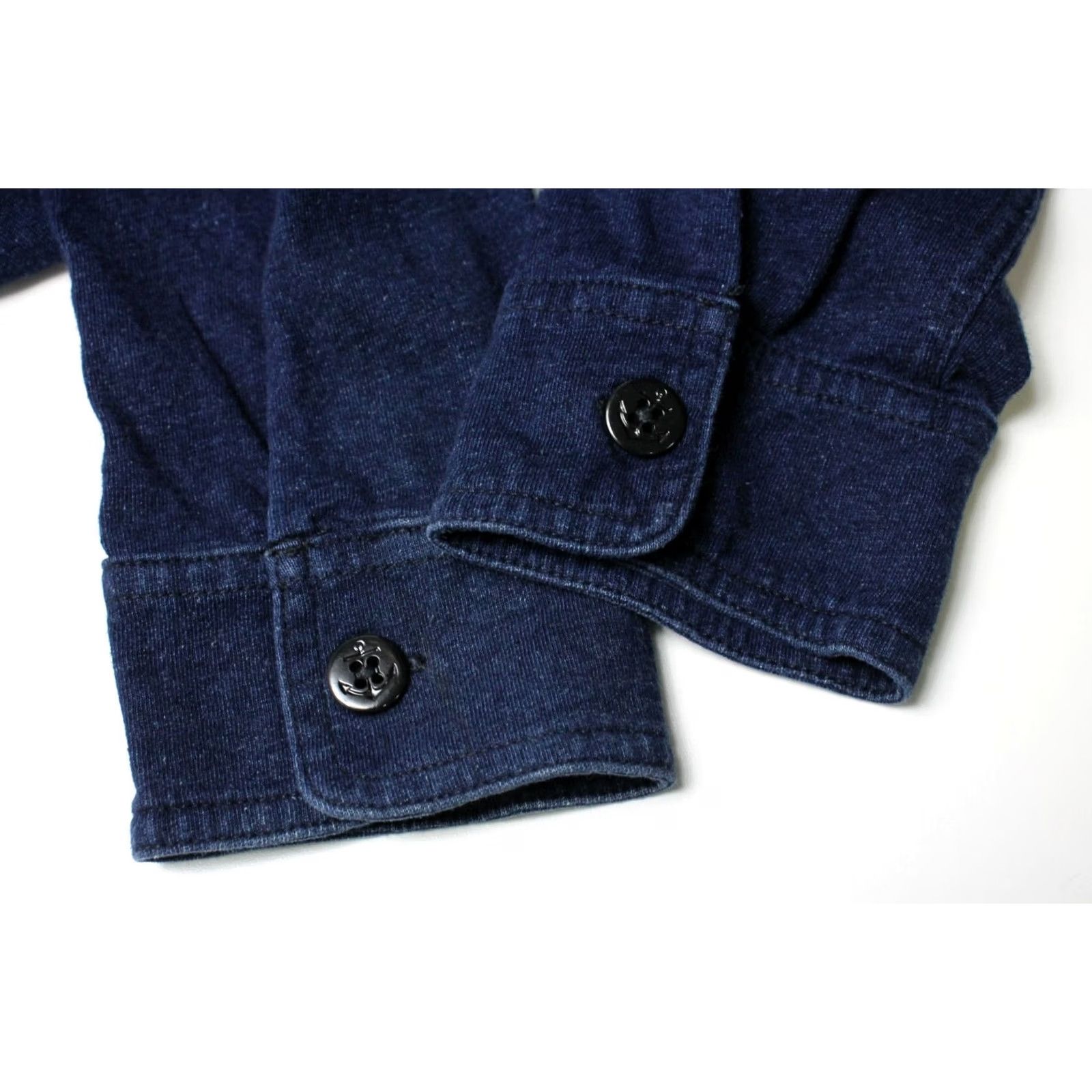 J.Crew J.CREW Indigo Shirt Men's SMALL Half Button Pullover Collared Pockets Size US S / EU 44-46 / 1 - 5 Thumbnail