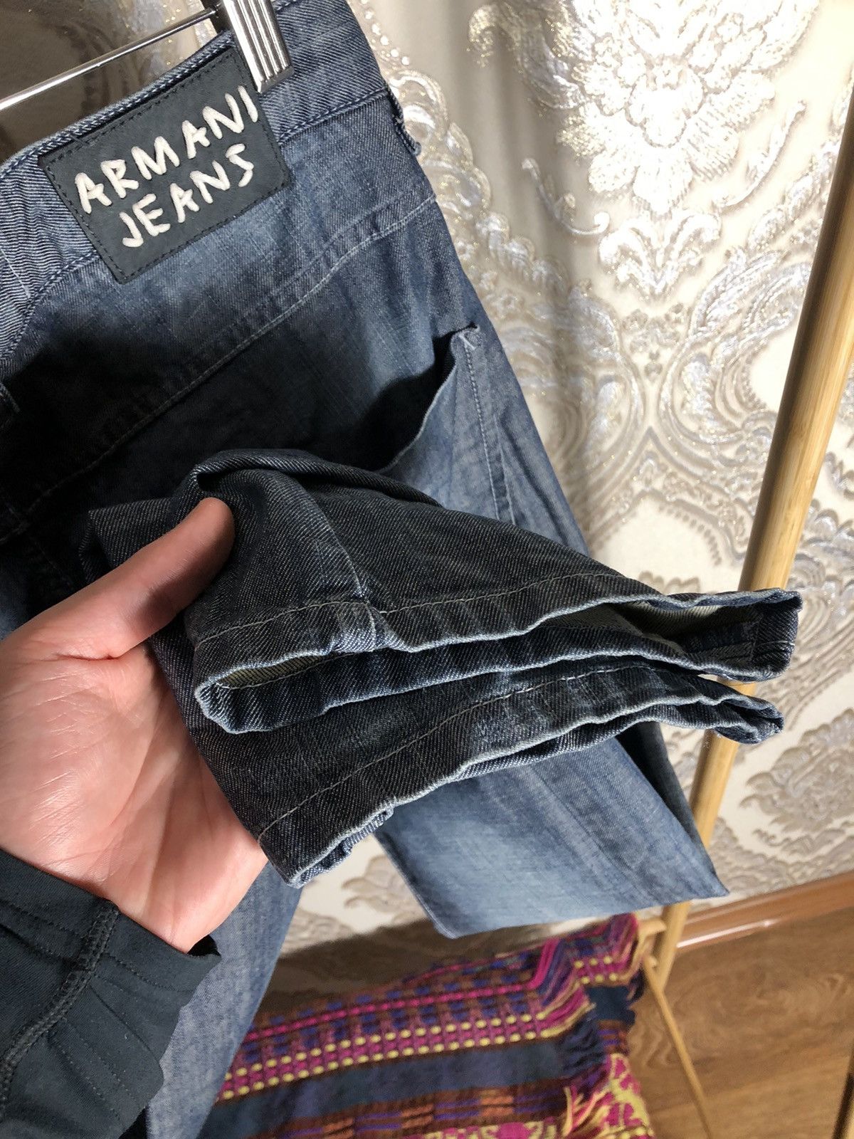 Armani VINTAGE ARMANI JEANS DENIM JEANS ITALIAN DESIGNER CASUAL 90s Size US 32 / EU 48 - 8 Thumbnail