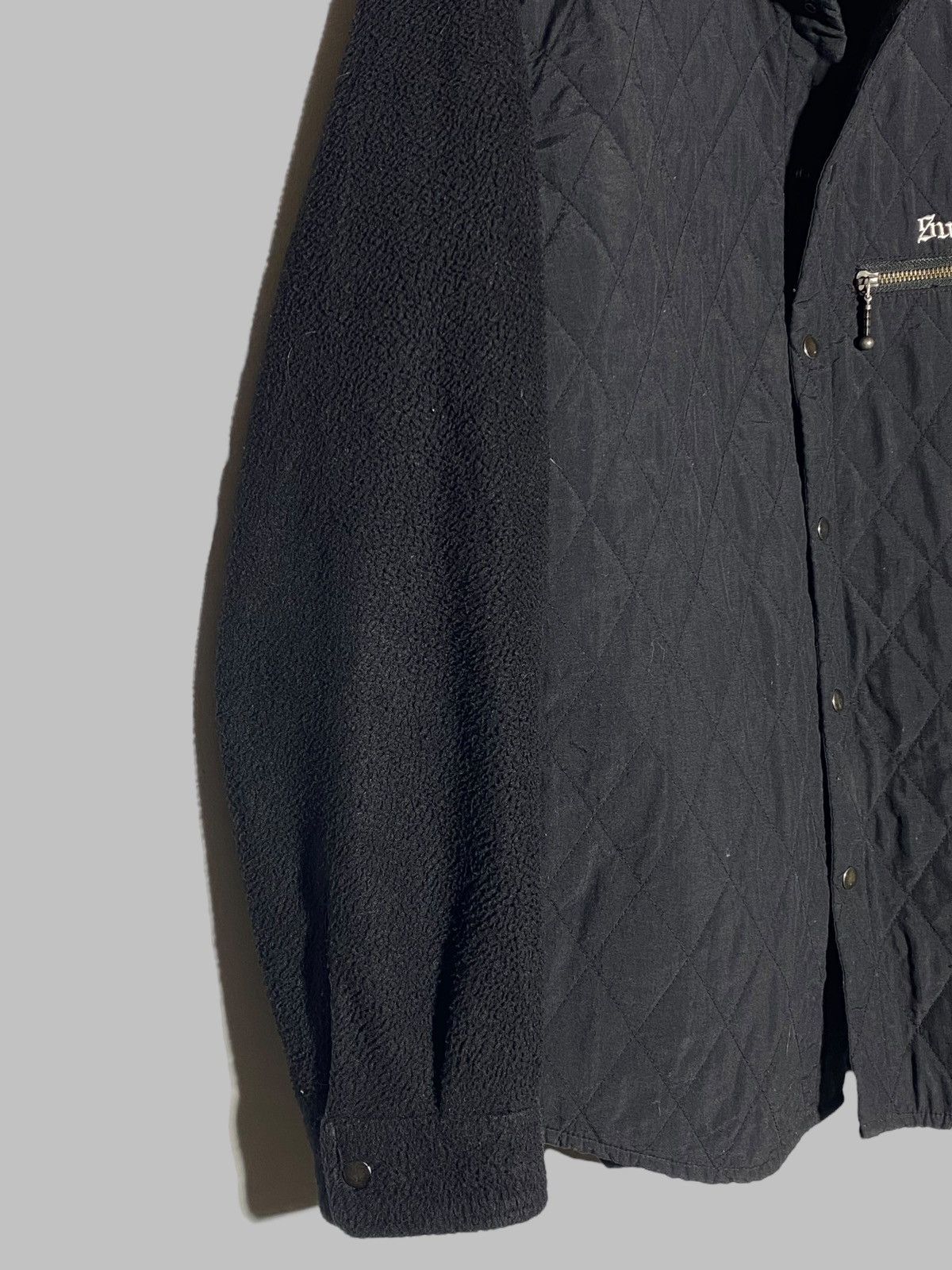 Supreme Supreme Hooded Fleece Nylon Shirt Jacket Black Size US M / EU 48-50 / 2 - 11 Thumbnail