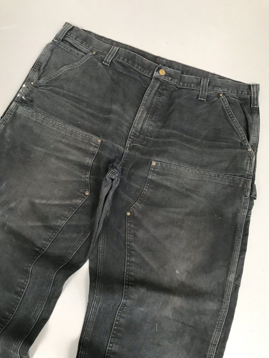 Carhartt × Vintage Faded Vintage Carhartt 100098 001 double knee denim Size US 42 / EU 58 - 4 Thumbnail