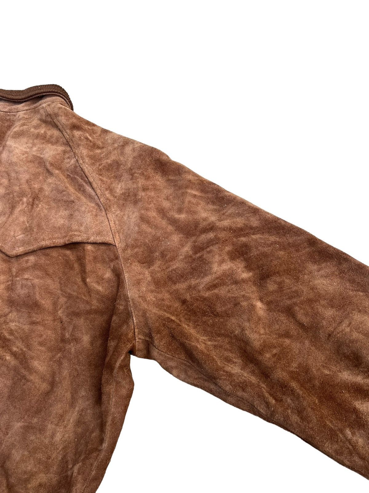 Polo Ralph Lauren VTG 90s Polo Ralph Lauren Patina Suede Leather Bomber Jacket Size US M / EU 48-50 / 2 - 19 Thumbnail