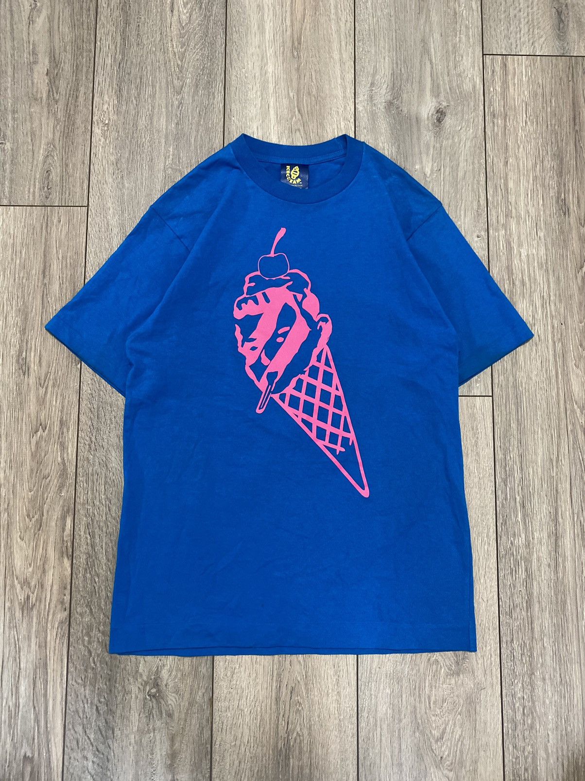 Icecream T-shirt BBC Billionaire Boys Club Ice Cream Big Logo Blue Size US M / EU 48-50 / 2 - 1 Thumbnail