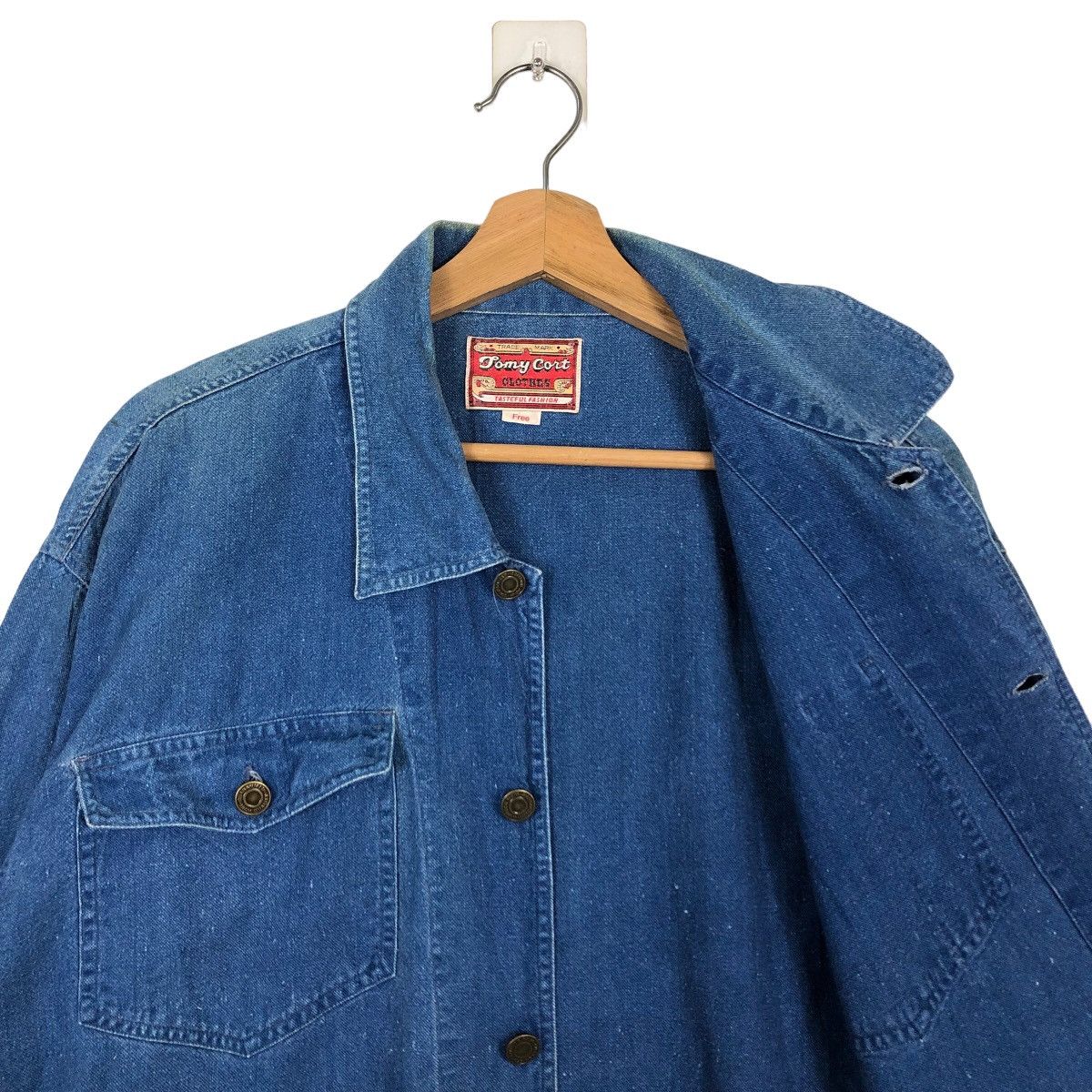 Japanese Brand 🔥90s Vintage Chore Denim Work Jacket Tomy Curt Issey Miyake Size US M / EU 48-50 / 2 - 10 Thumbnail