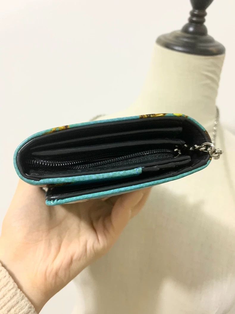 Vivienne Westwood Vivienne Westwood Blue lacquered Saturn backpack wallet wi Size ONE SIZE - 9 Thumbnail