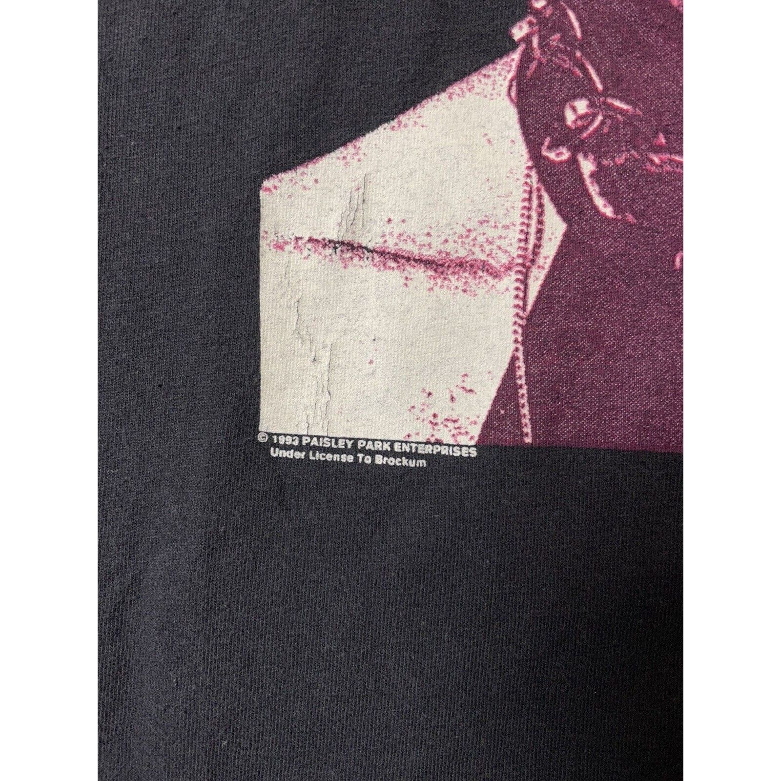 Vintage Vintage 90s Prince Tour XL Black Brockum Hoodie Shirt USA Size US XL / EU 56 / 4 - 2 Thumbnail