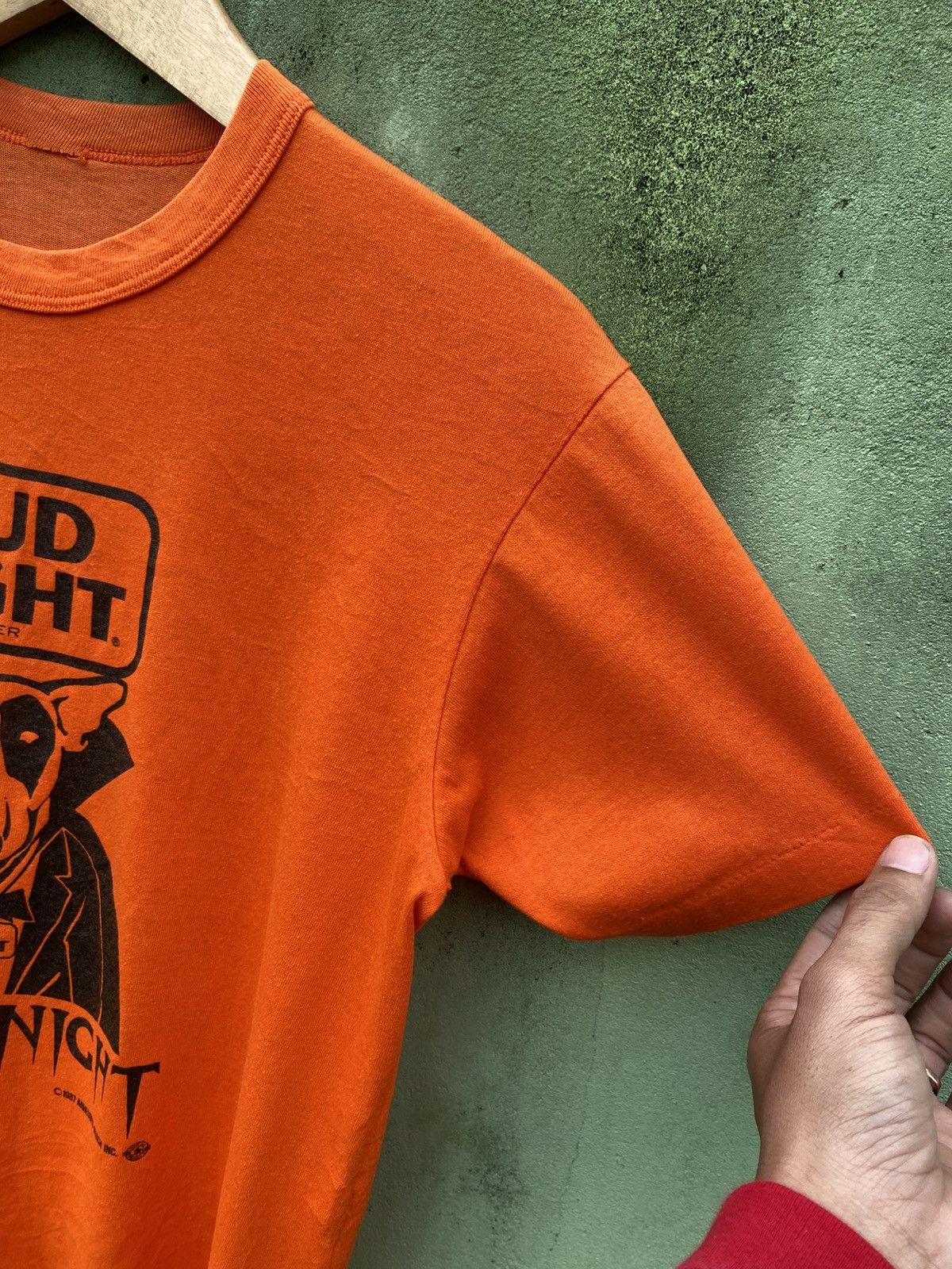 Vintage Vintage 1987 Bud Light Fright Night Halloween Orange Graphic Size US M / EU 48-50 / 2 - 4 Thumbnail