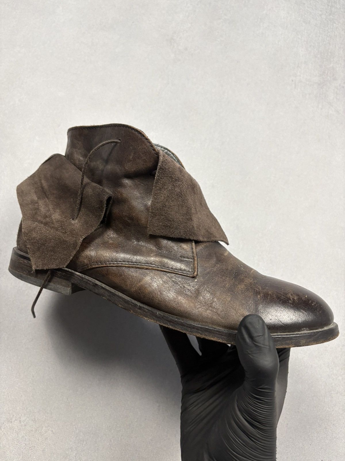MoMA MOMA Brown Distressed Leather Ankle Boots Italy Japanese 41 Size US 8 / EU 41 - 8 Thumbnail