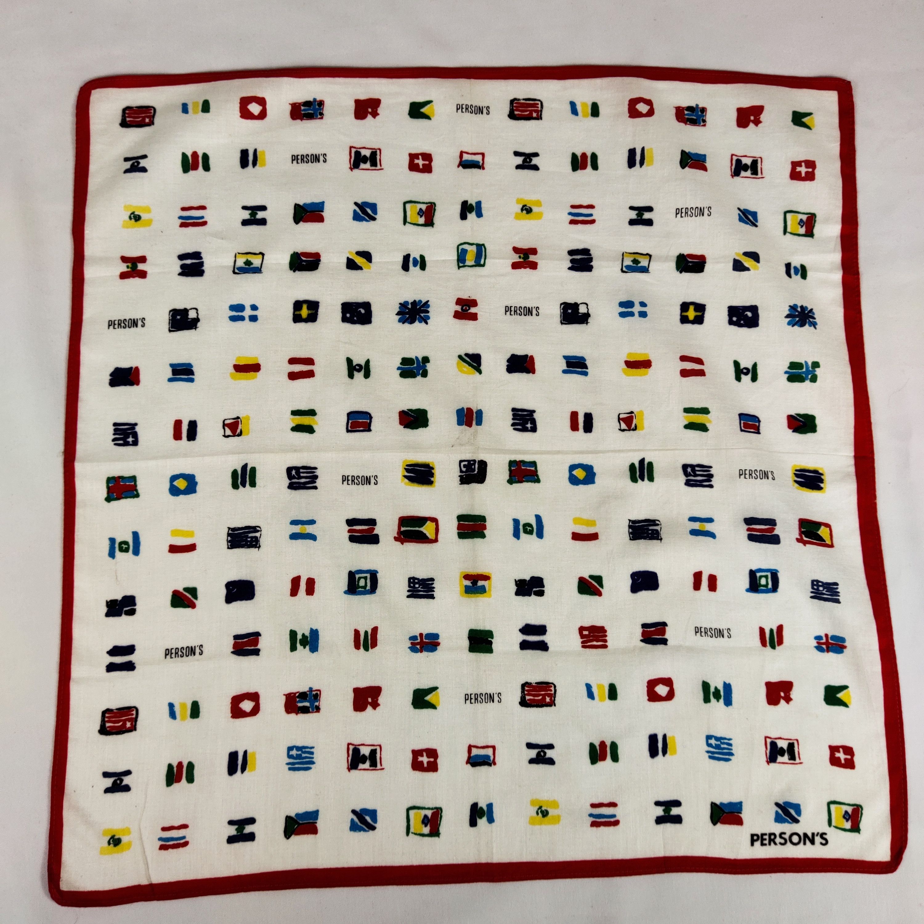 PERSON'S × Vintage Person's Handkerchief / Neckerchief / Bandana FZ052 Size ONE SIZE - 6 Thumbnail